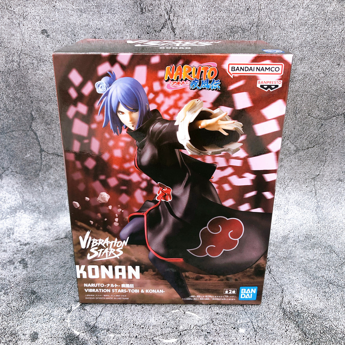 Naruto Shippuden Konan VIBRATION STARS Figure BANPRESTO Japan Sealed F