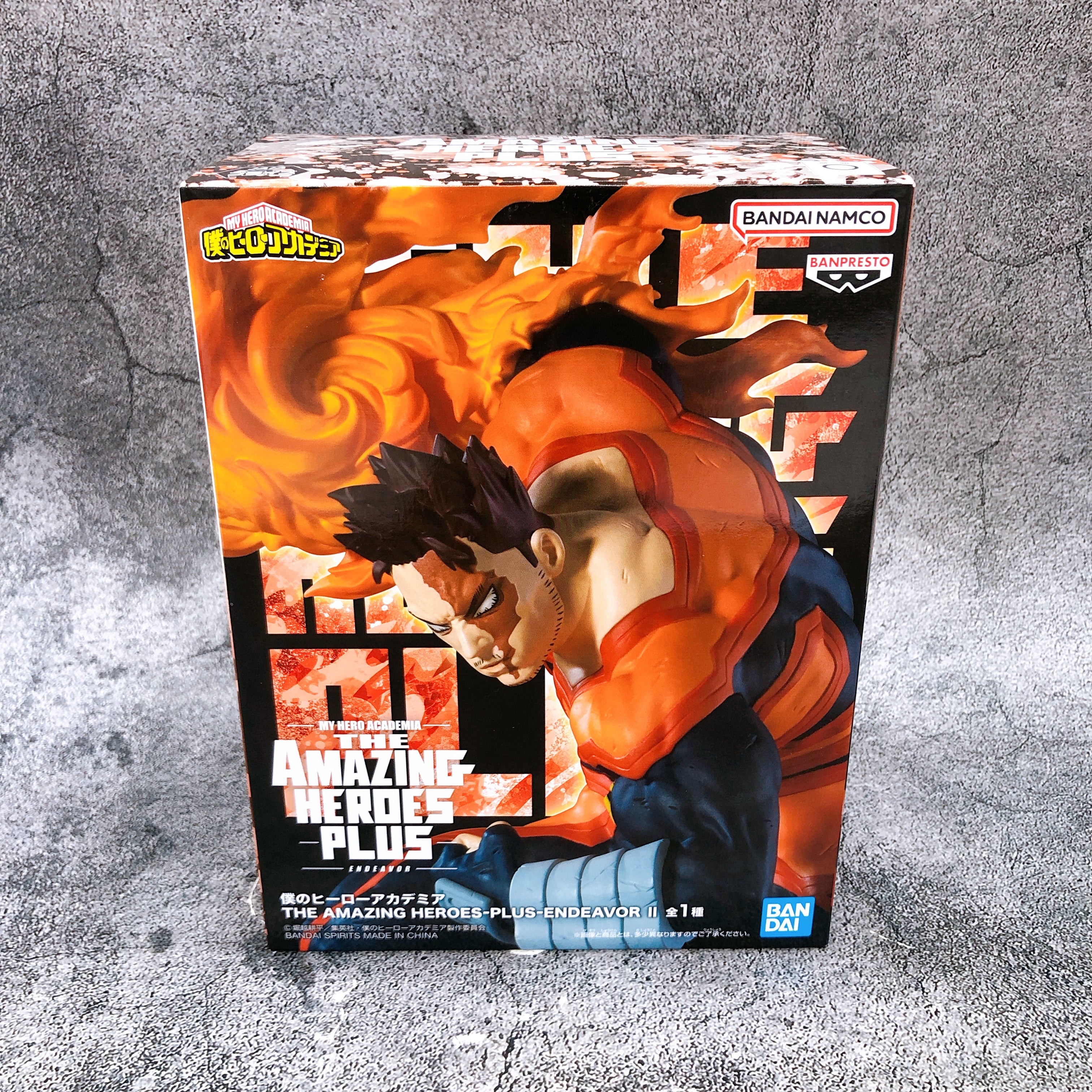 My Hero Academia Endeavor II THE AMAZING HEROES PLUS Figure BANPRESTO Japan NEW
