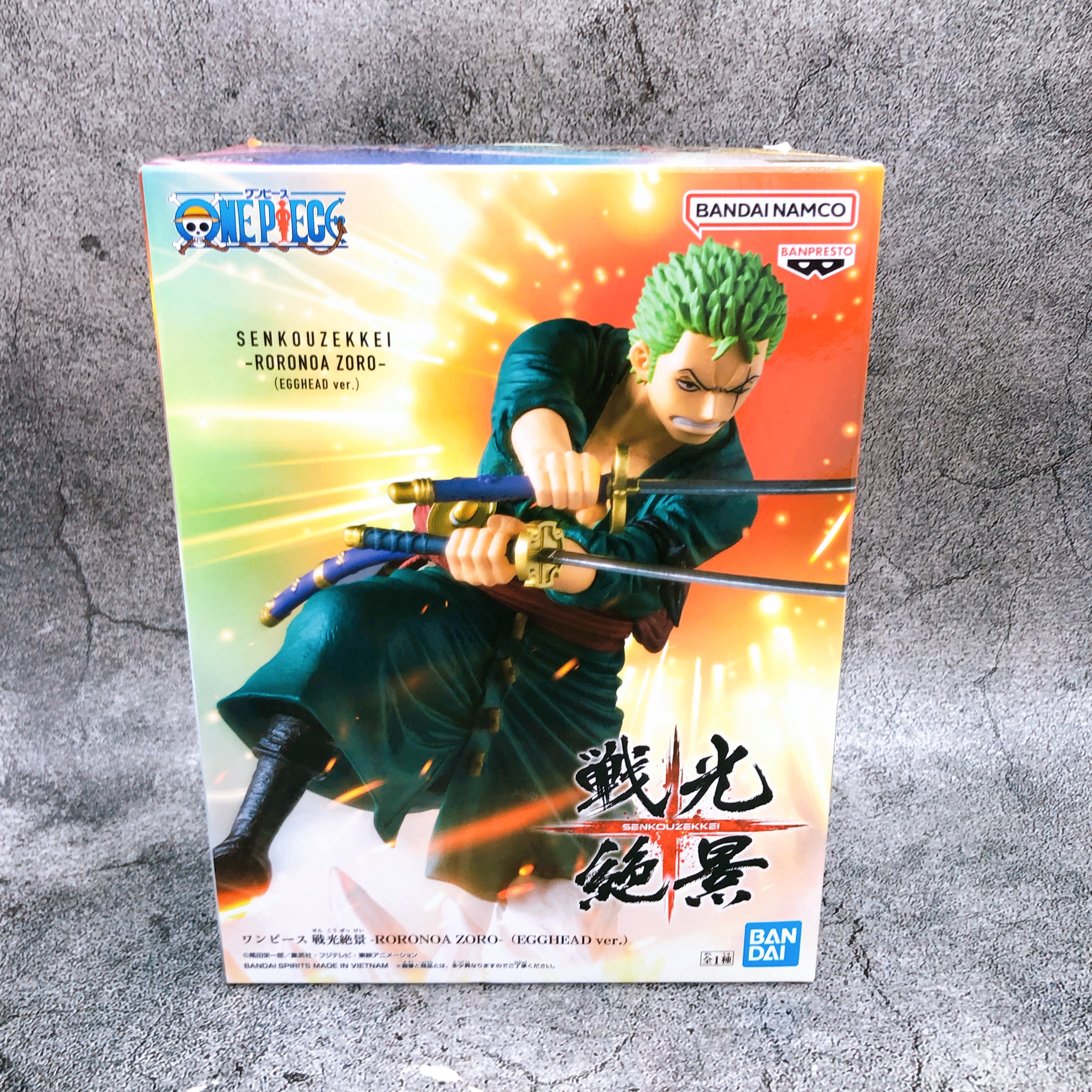 ONE PIECE Roronoa Zoro Egghead ver. Senkouzekkei Figrure BANPRESTO Japan Sealed