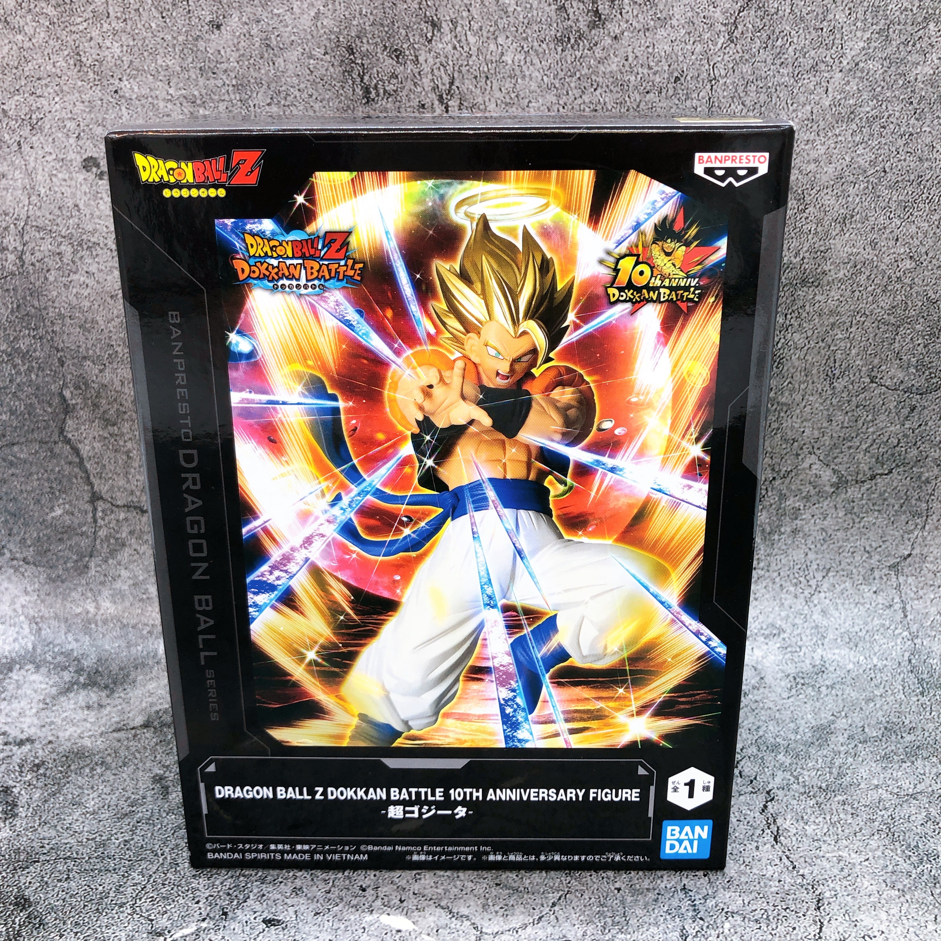 Dragon Ball Z Dokkan Battle Super Gogeta 10th Anniversary Figure BANPRESTO