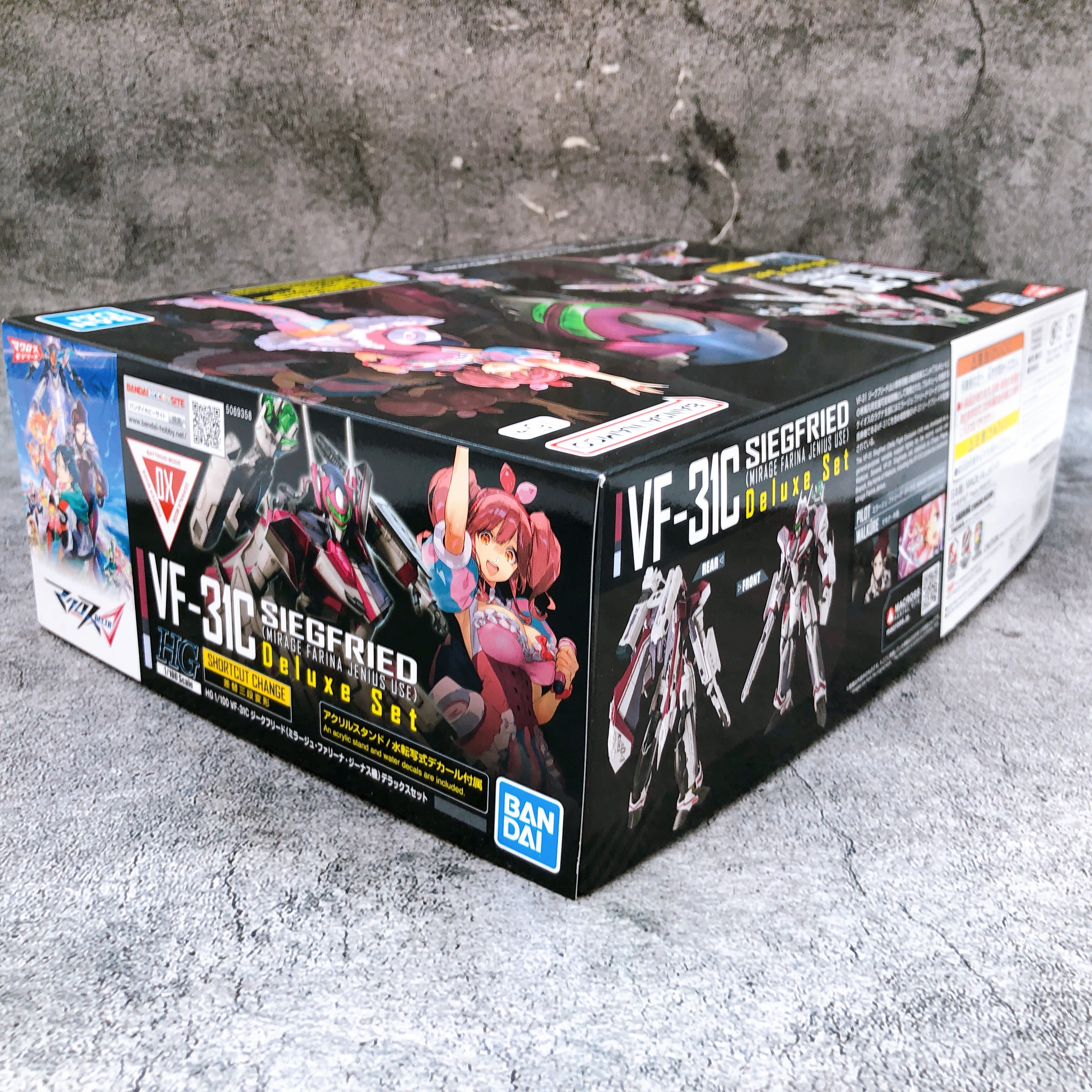 HG 1/100 VF-31C Siegfried Mirage Farina Jenius Use Delux Set Kit Bandai FASTSHIP
