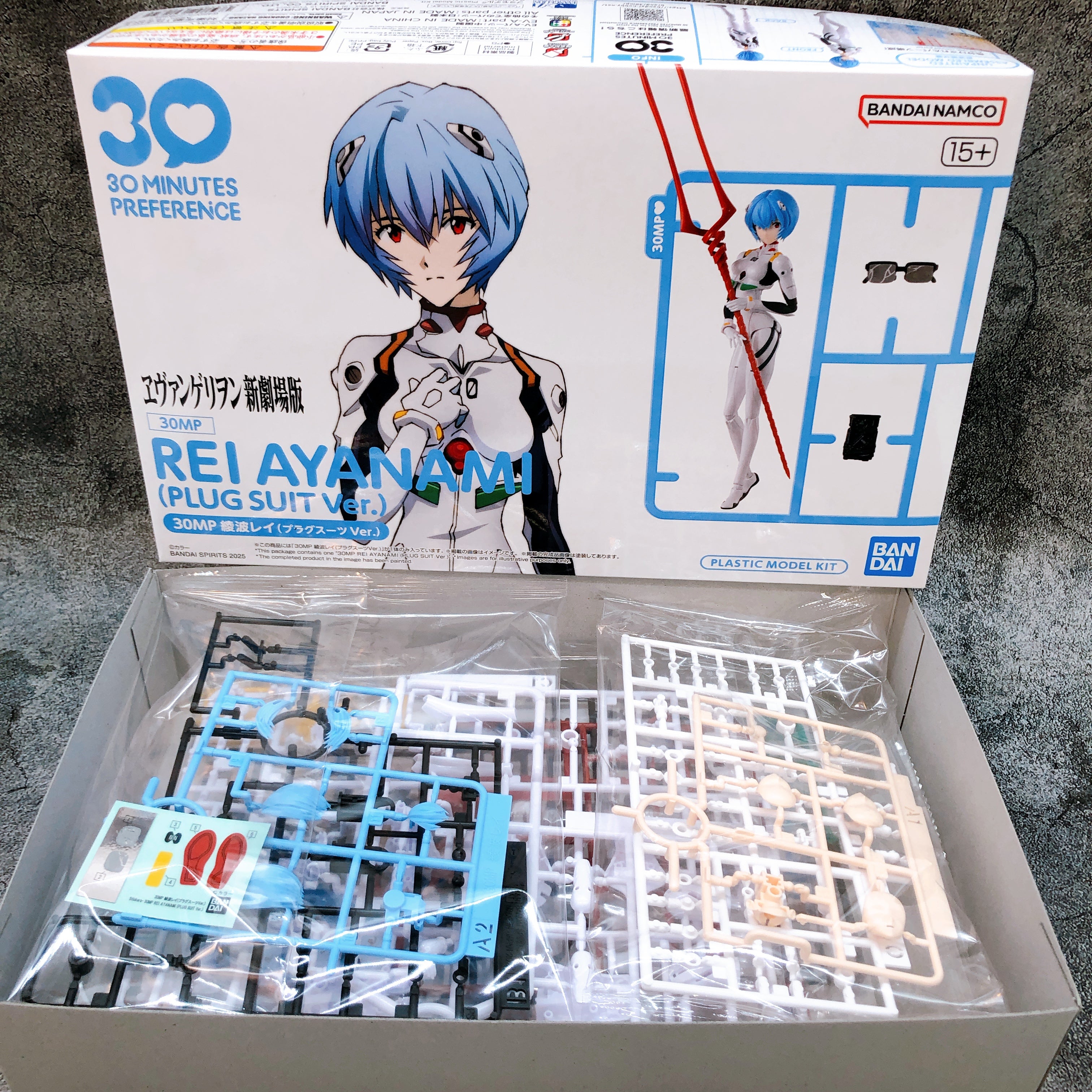 30MP Rei Ayanami Plug Suit Ver Evangelion Non Scale Model Kit Bandai Japan NEW
