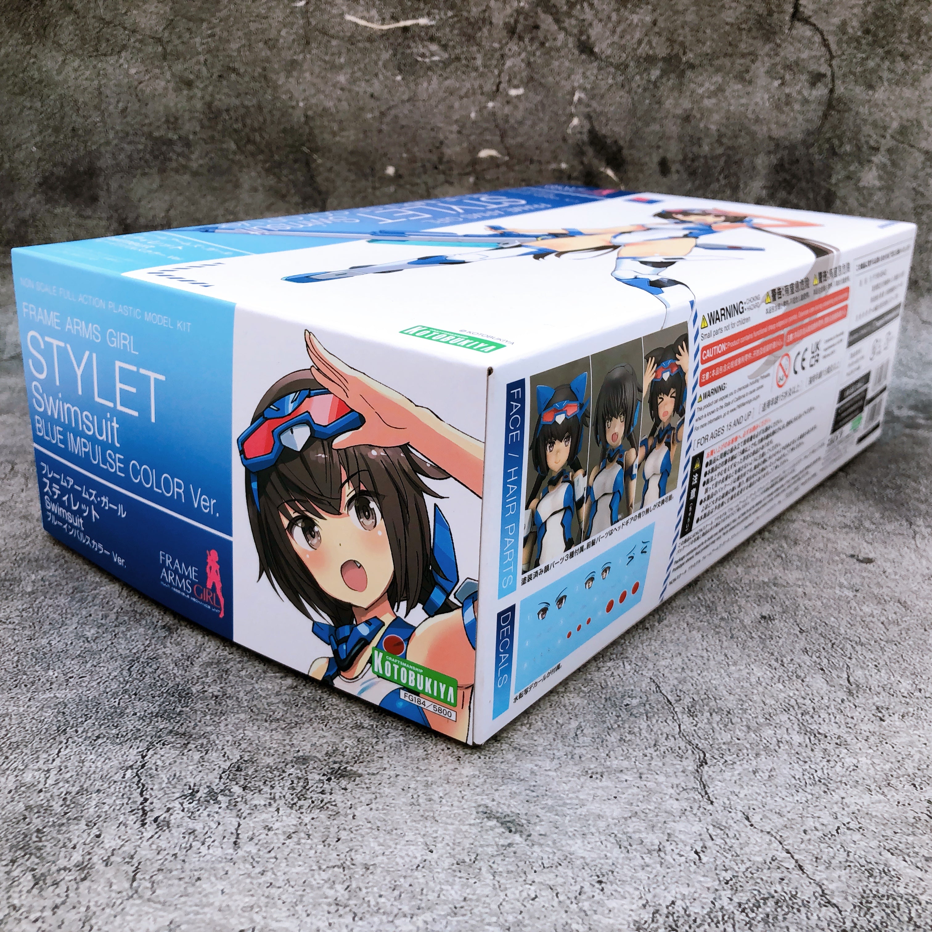 Frame Arms Girl Stylet Swimsuit Blue Impulse Color Ver Model Kit Kotob