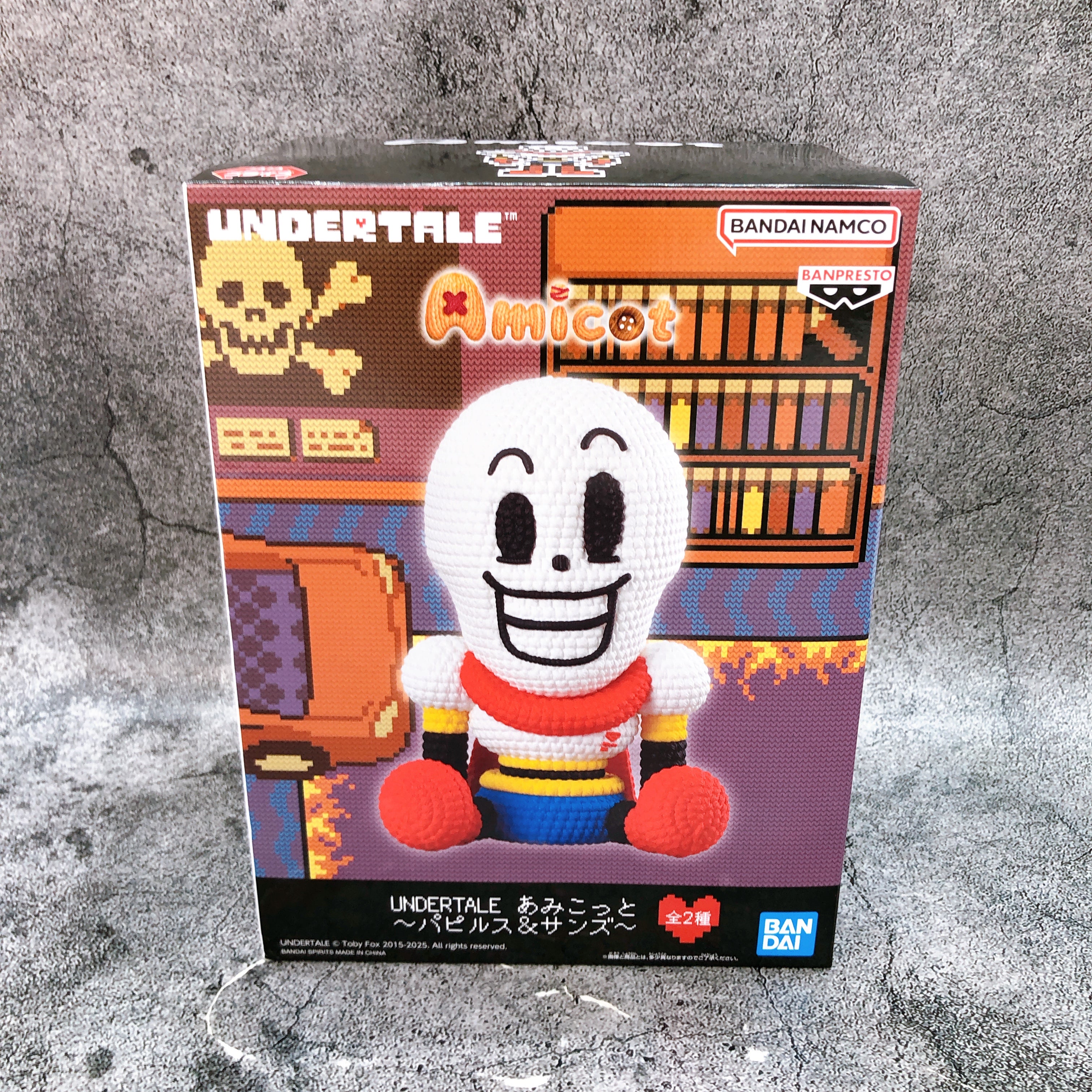 UNDERTALE Papyrus Amicot Figure BANPRESTO Japan Sealed NEW