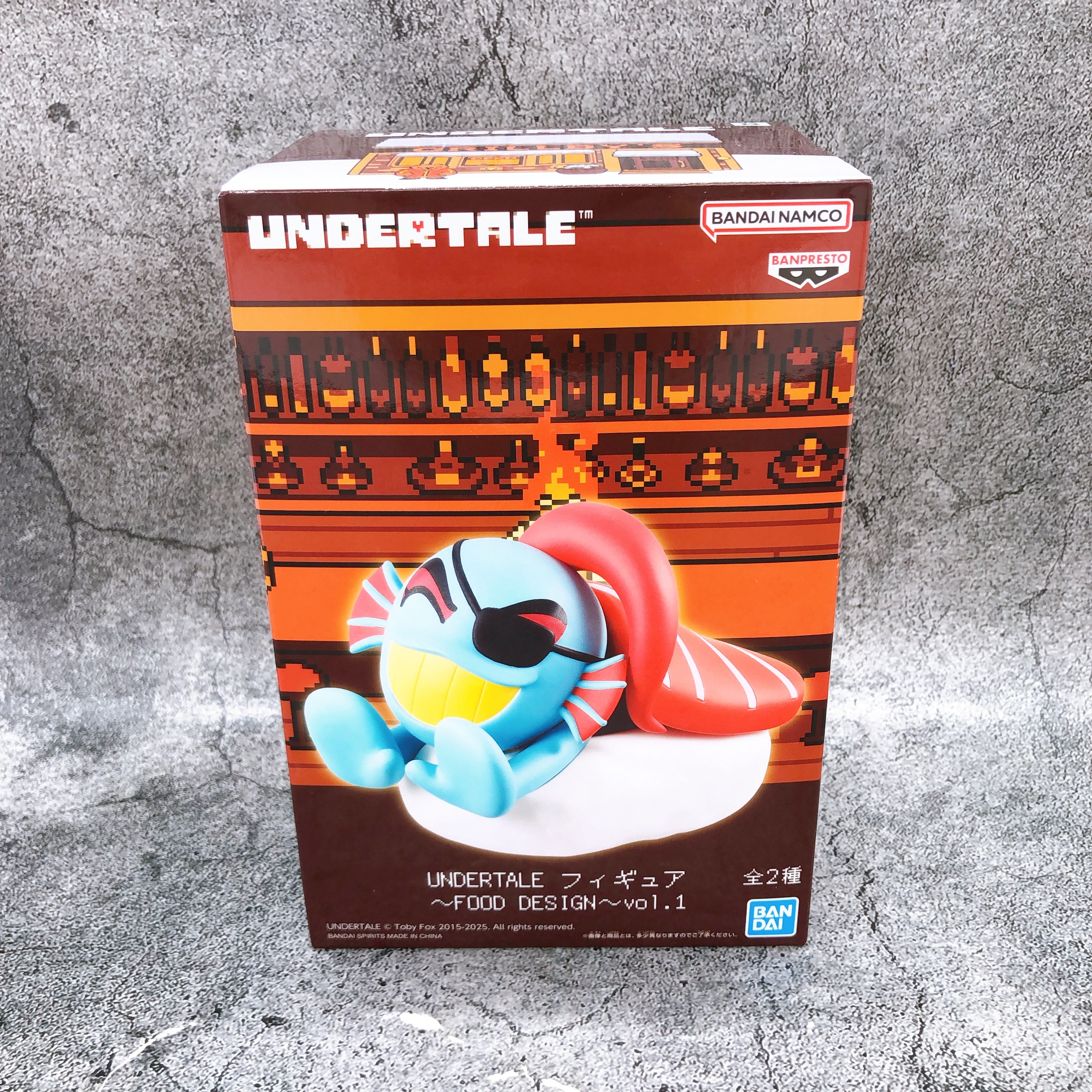 UNDERTALE Undyne Sushi Figure FOOD DESIGN vol.1 BANPRESTO Japan Sealed