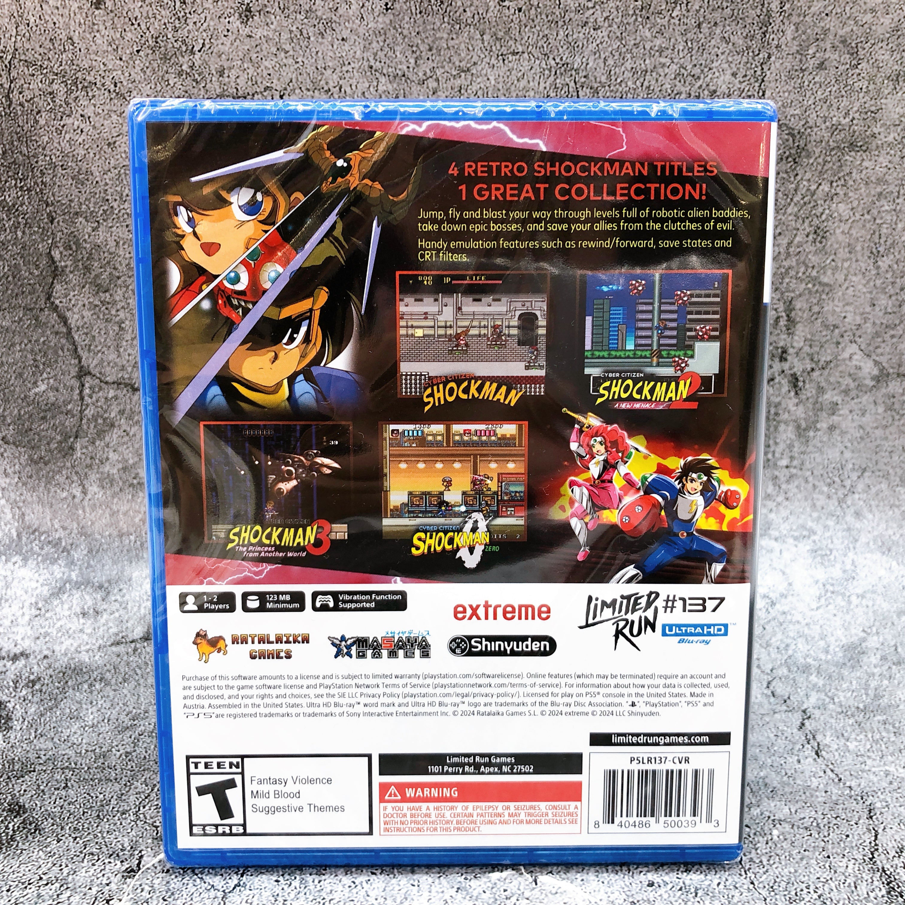 Playstation 5 Cyber Citizen Shockman Collection PS5 Limited Run Game Sealed New