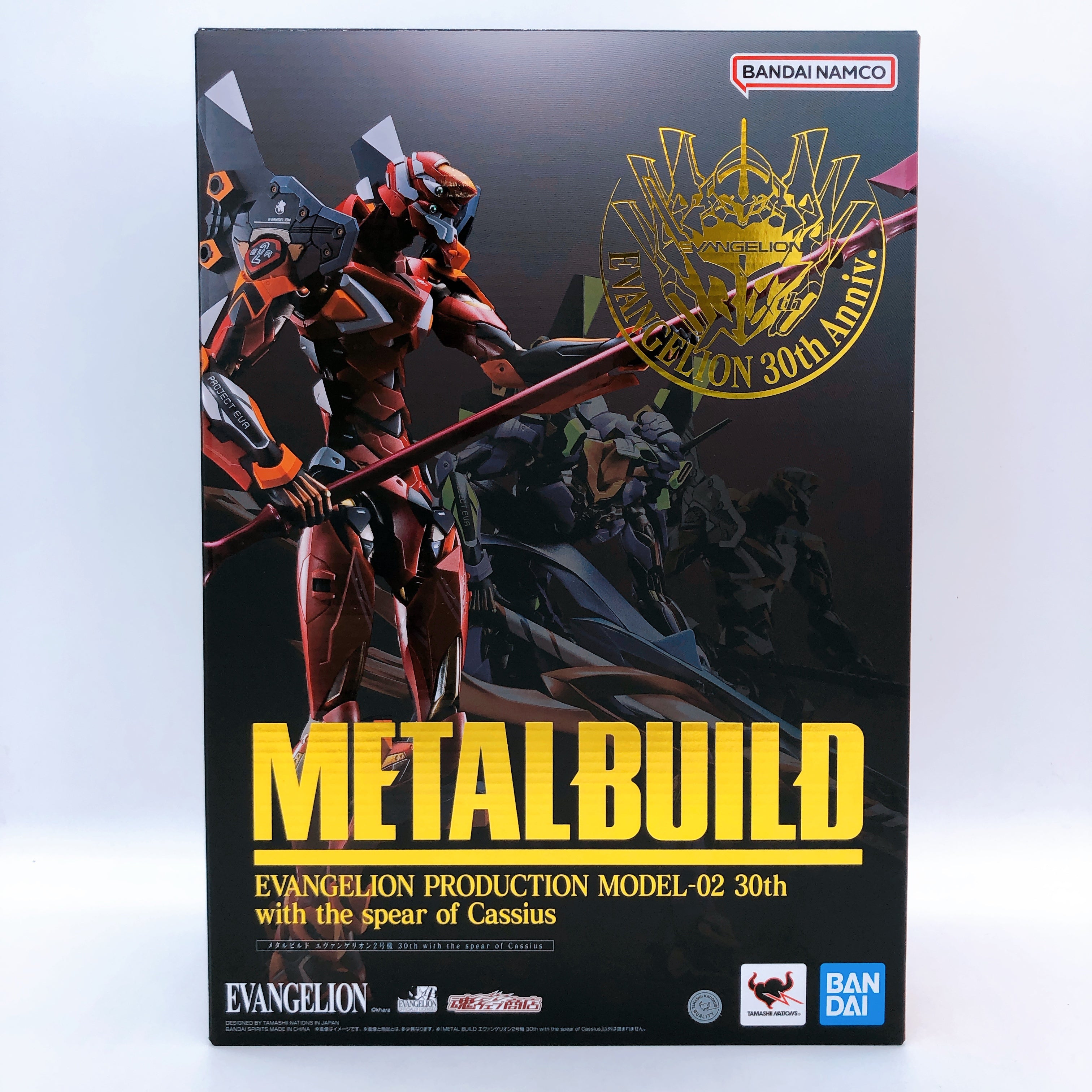 METAL BUILD Evangelion Unit 2 30th with the Spear of Cassius Figure Bandai NEW
