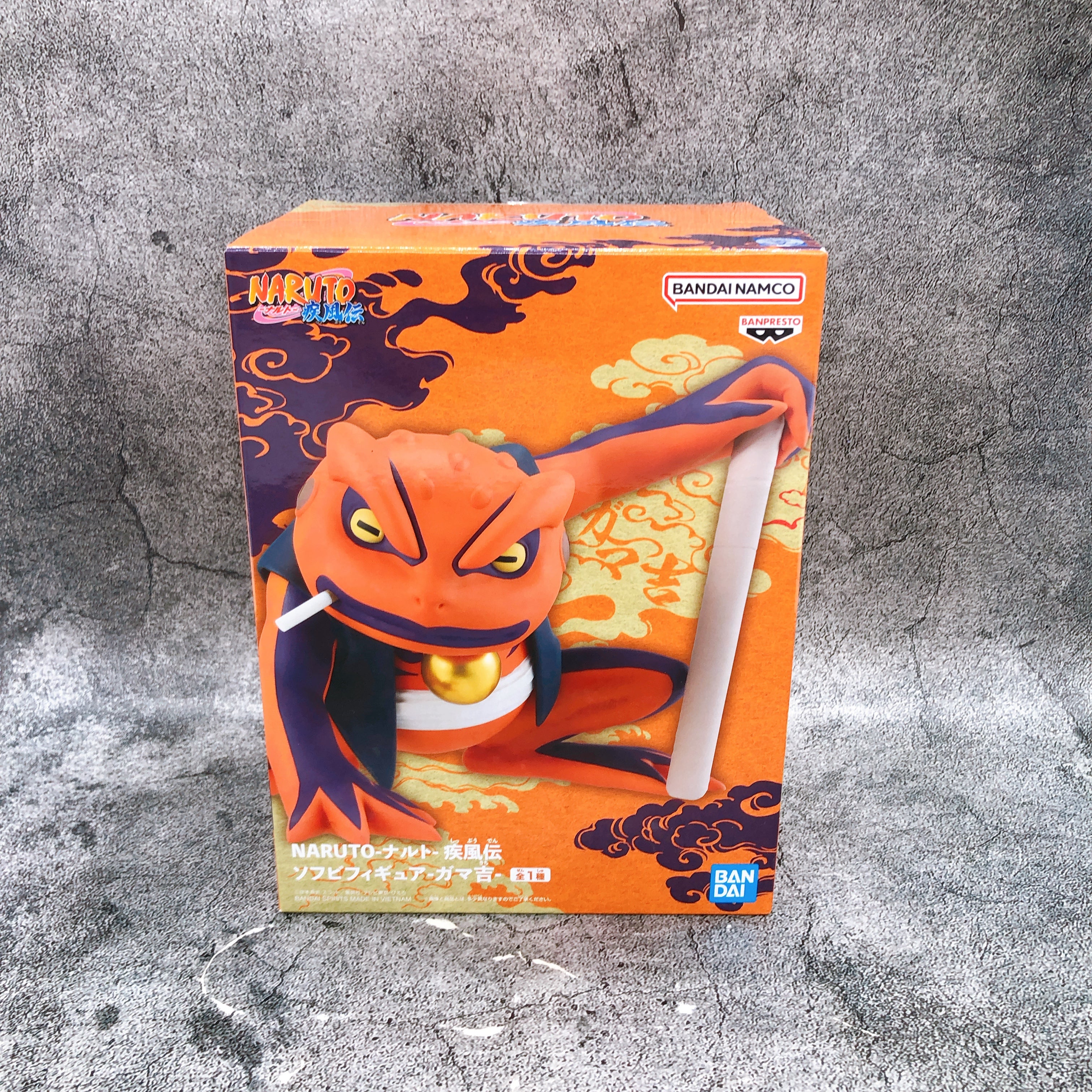 Naruto Shippuden Gamakichi Soft Vinyl Figure BANPRESTO Japan Sealed NEW