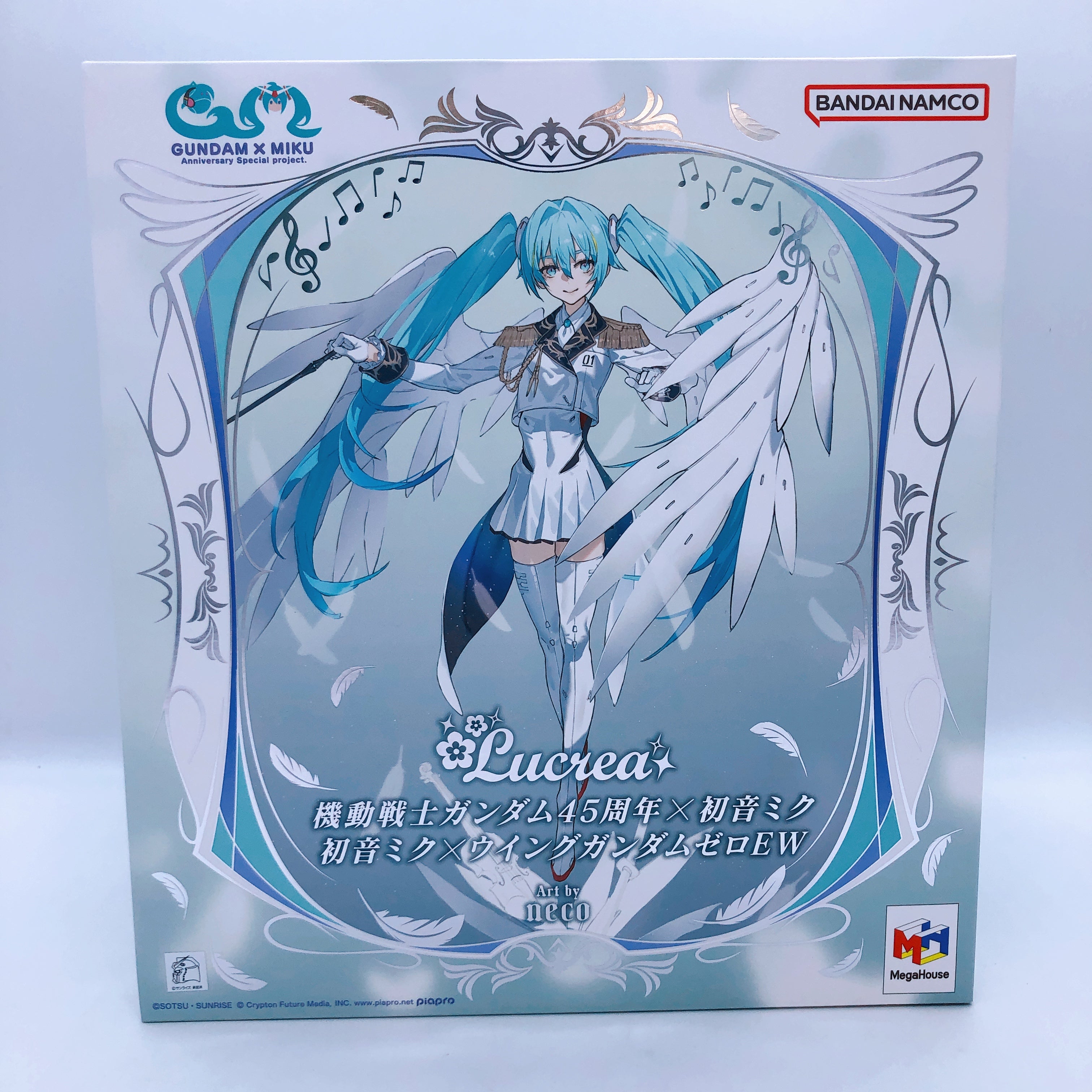 Lucrea Hatsune Miku x Wing Gundam Zero EW Limited Figure MegaHouse Japan Sealed