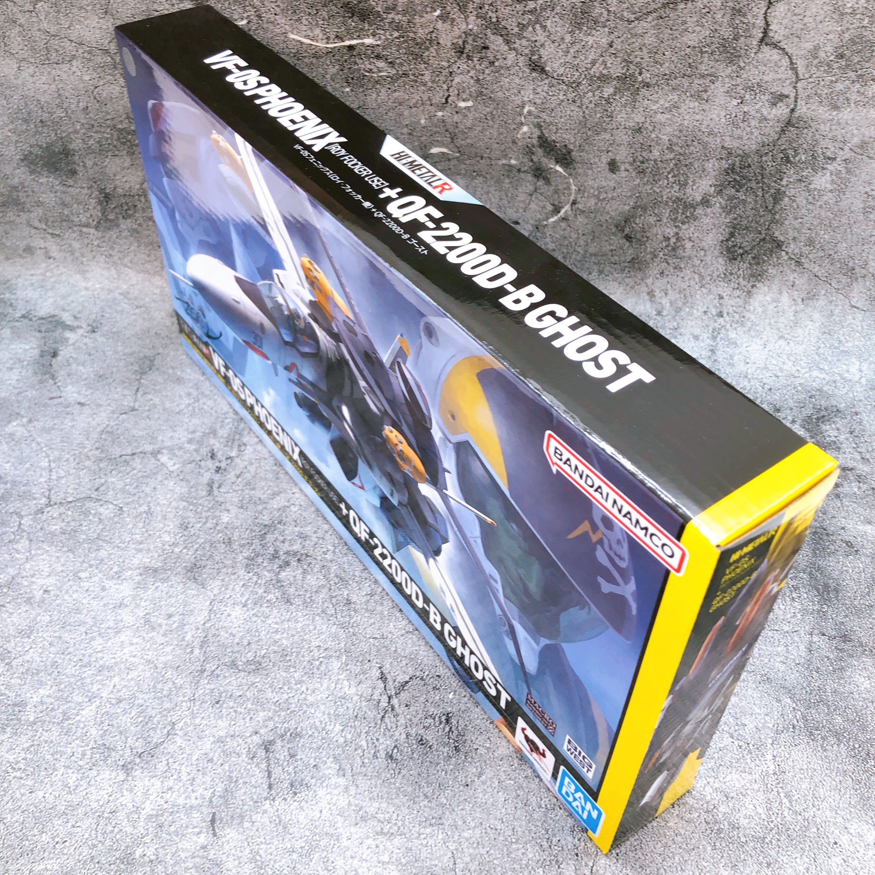 Macross Zero VF-0S Phoenix Roy Focker Use + QF-2200D-B Ghost Hi-METAL R Figure