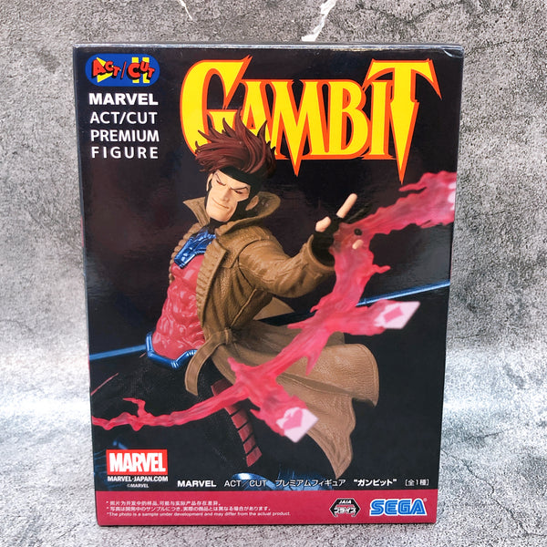 MARVEL Gambit ACT/CUT Premium Figure SEGA from Japan Sealed
