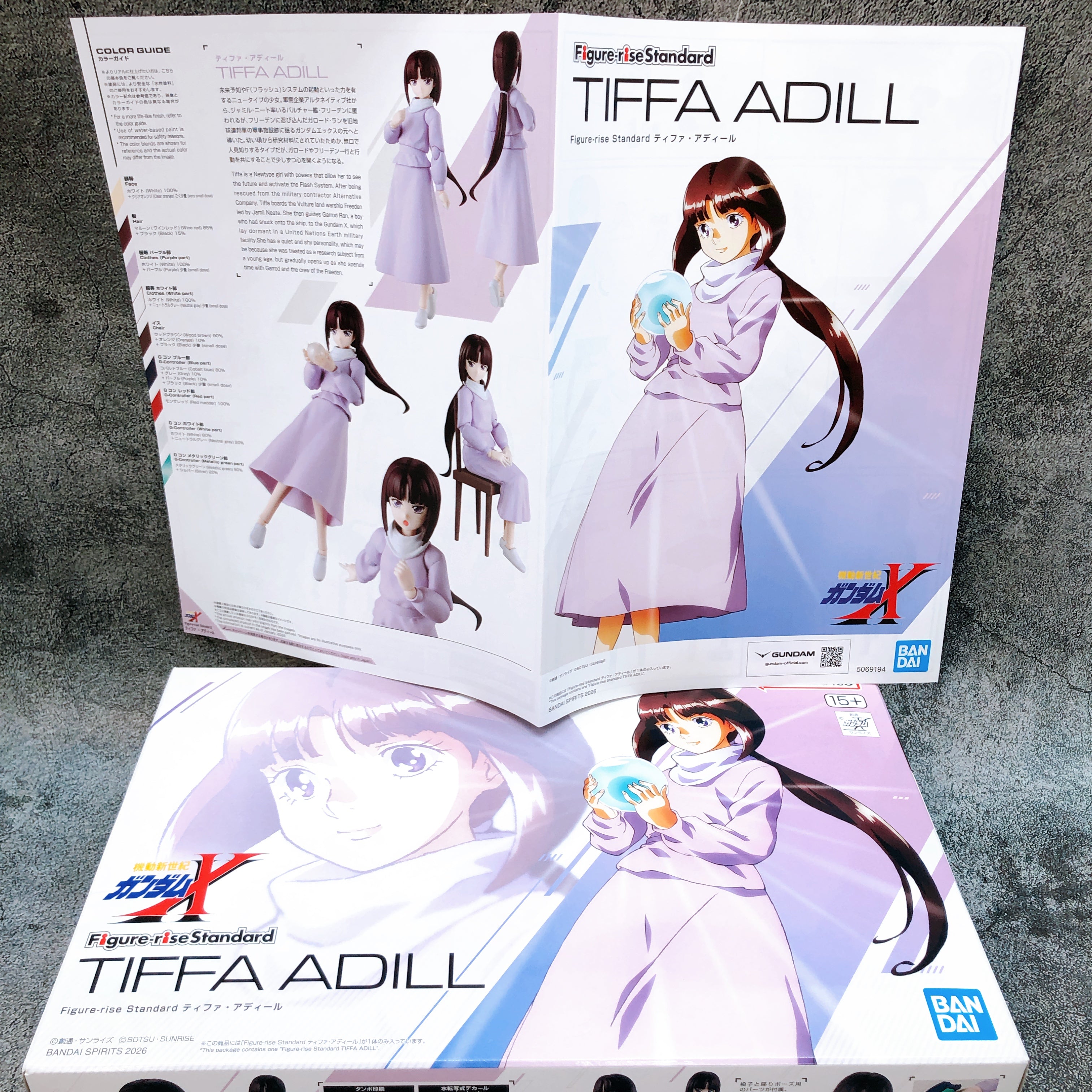 Figure-rise Standard Tiffa Adill After War Gundam X Model Kit Bandai Japan NEW