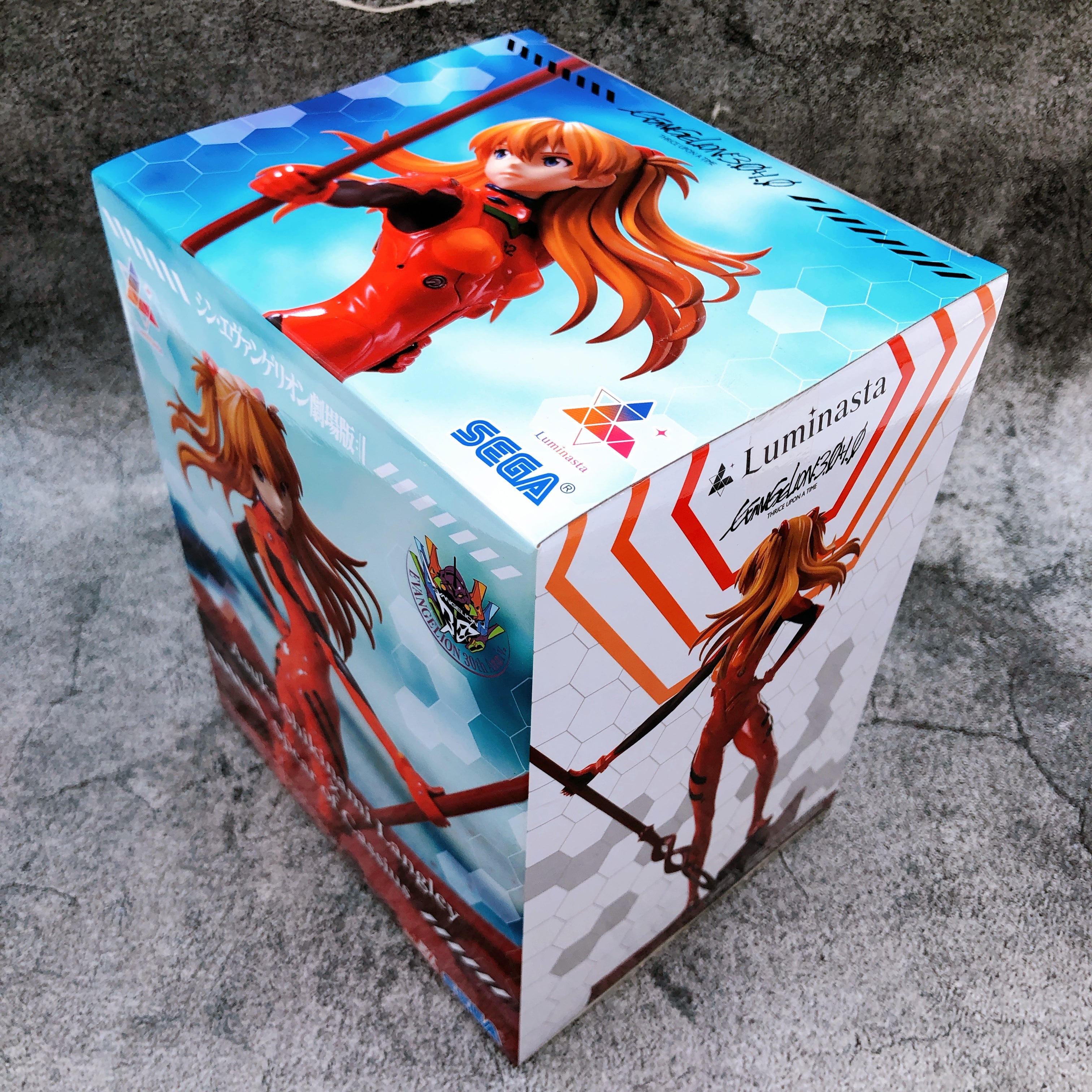 Shin Evangelion Asuka Shikinami Langley Spear of Cassius Luminasta Figure SEGA
