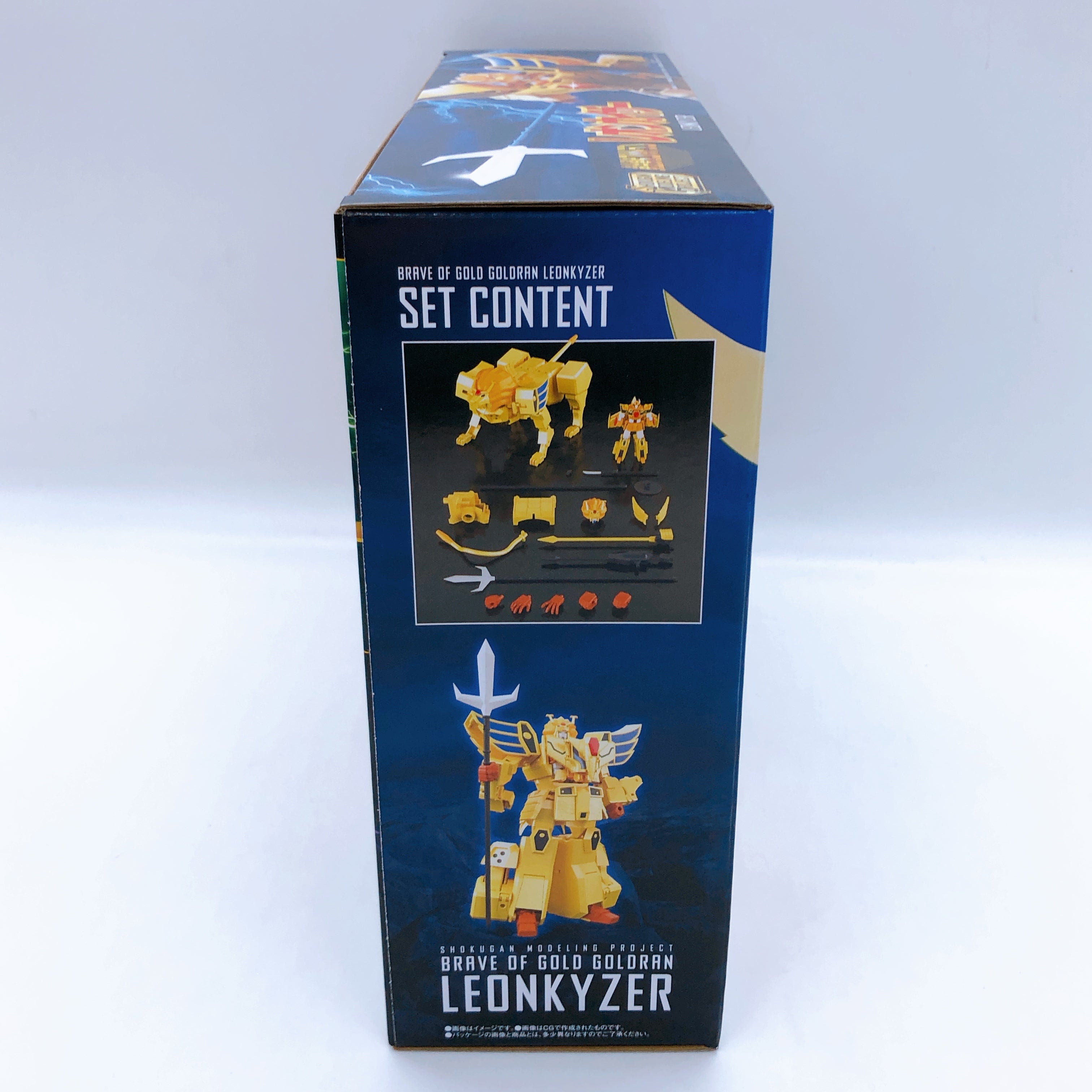 SMP Leonkyzer Brave of Gold Goldran Shokugan Model Kit Premium Bandai