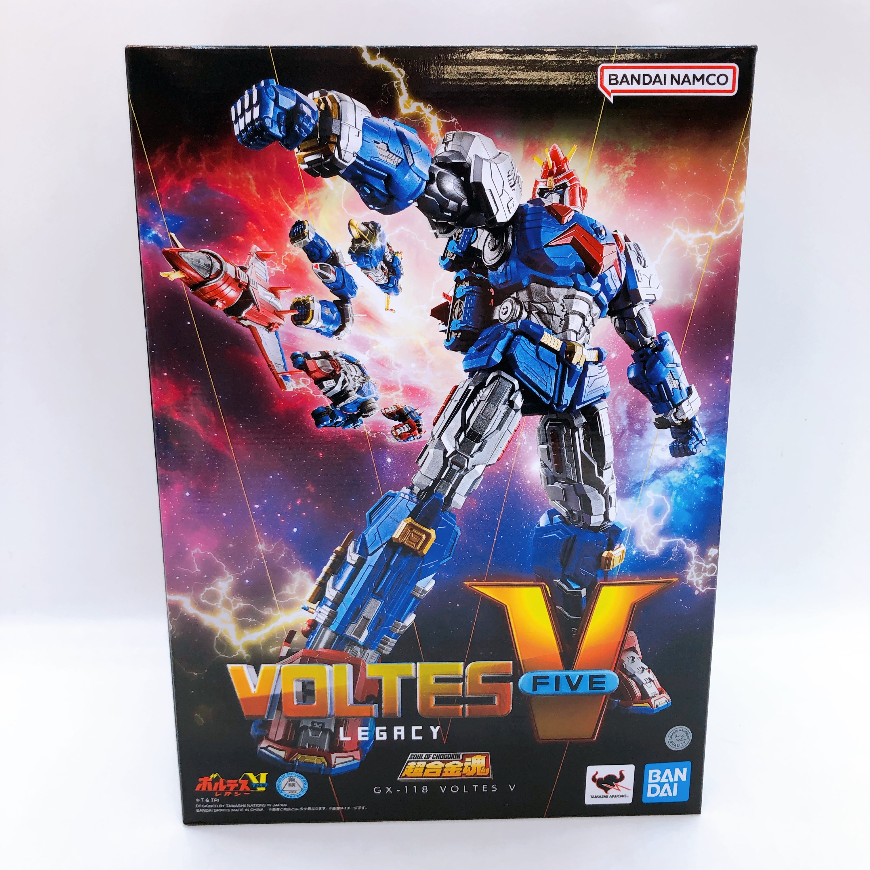 SOUL OF CHOGOKIN Voltes V Five Legacy GX-118 Action Figure Bandai Japan NEW