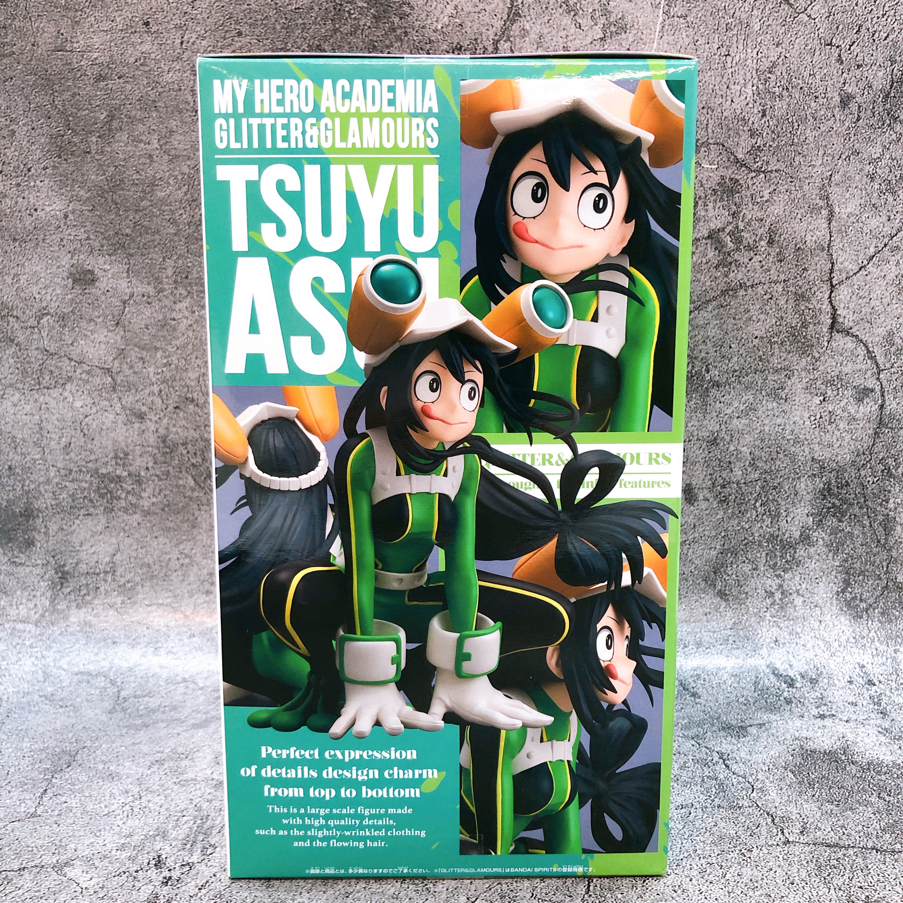 My Hero Academia Tsuyu Asui GLITTER & GLAMOURS Figure BANPRESTO Japan Sealed NEW