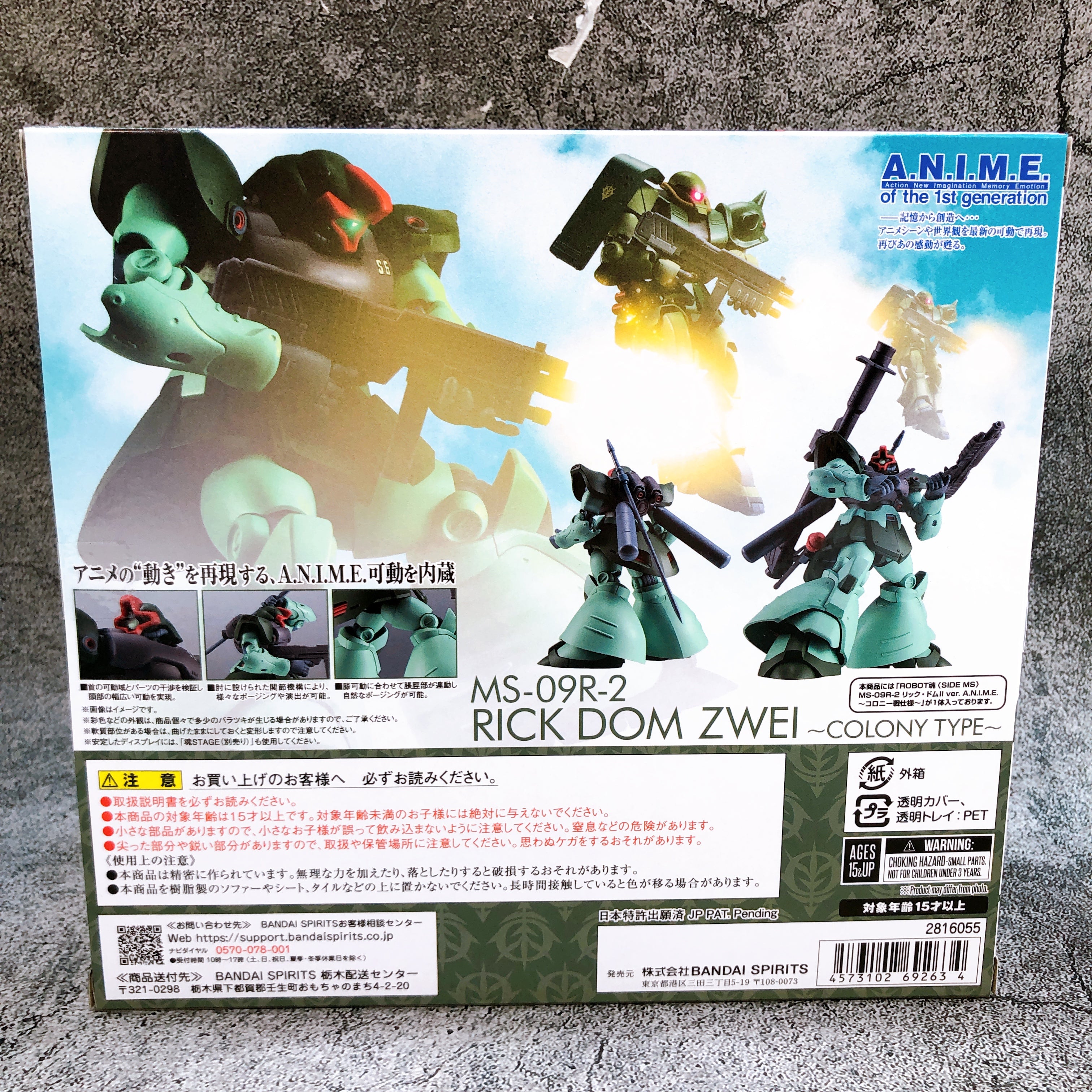 ROBOT SPIRITS SIDE MS MS-09R-2 RICK DOM ZWEI ver. A.N.I.M.E. COLONY TYPE Figure