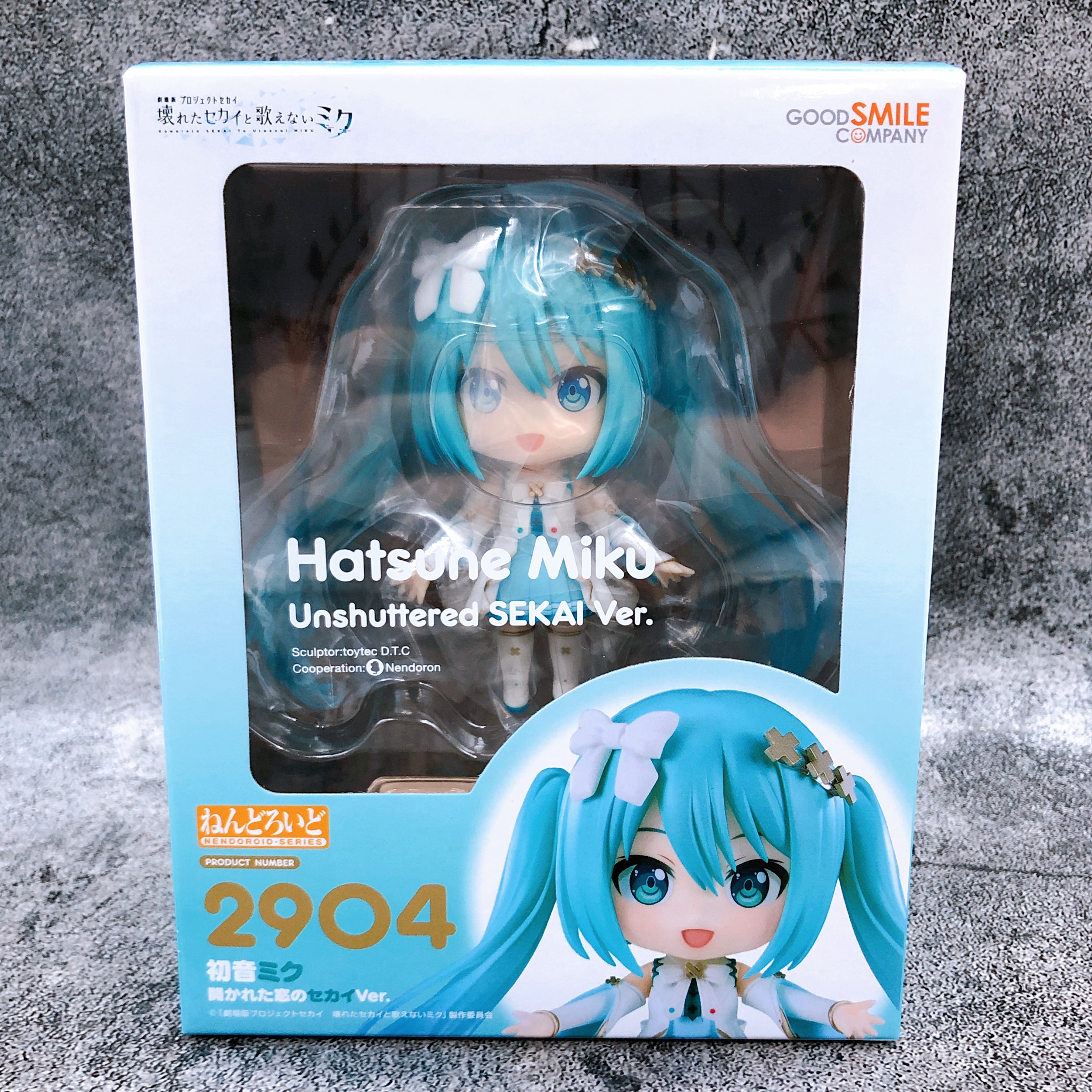 Hatsune Miku Unshuttered SEKAI Ver. Nendoroid 2904 Action Figure GSC Japan 15+