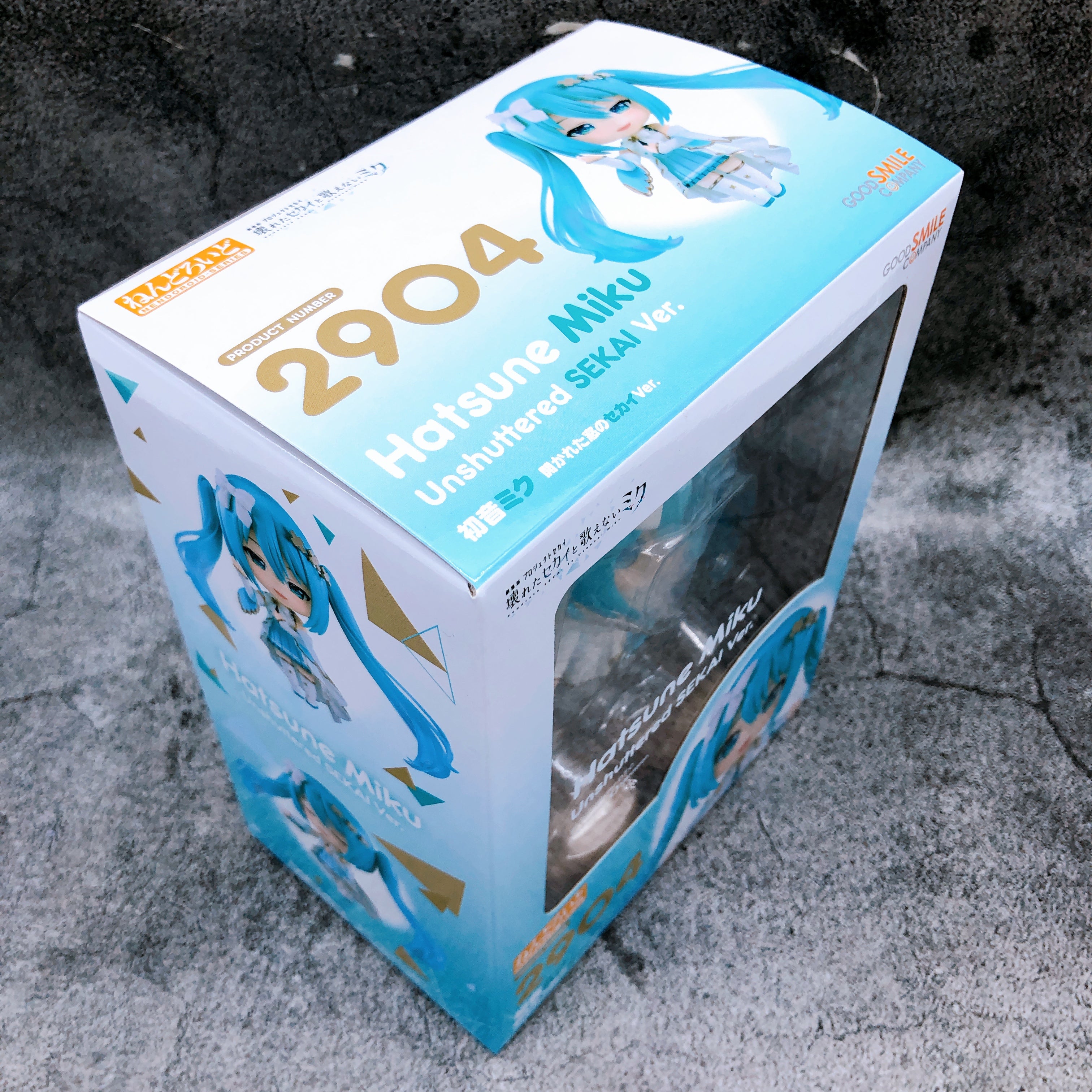 Hatsune Miku Unshuttered SEKAI Ver. Nendoroid 2904 Action Figure GSC Japan 15+