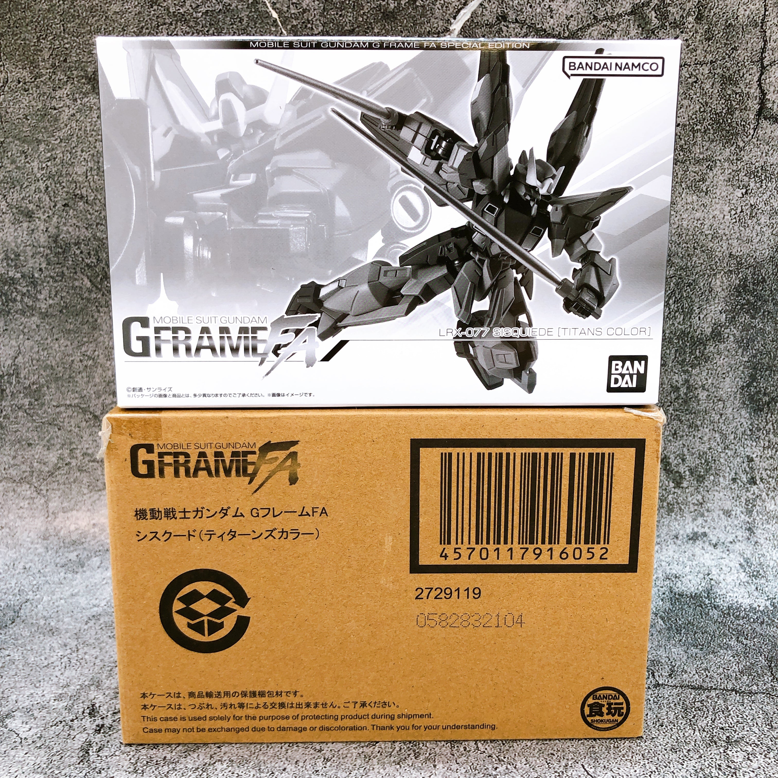 G Frame FA Gundam Sisquiede Titans Color LRX-077 Bandai Japan Shokugan Figure