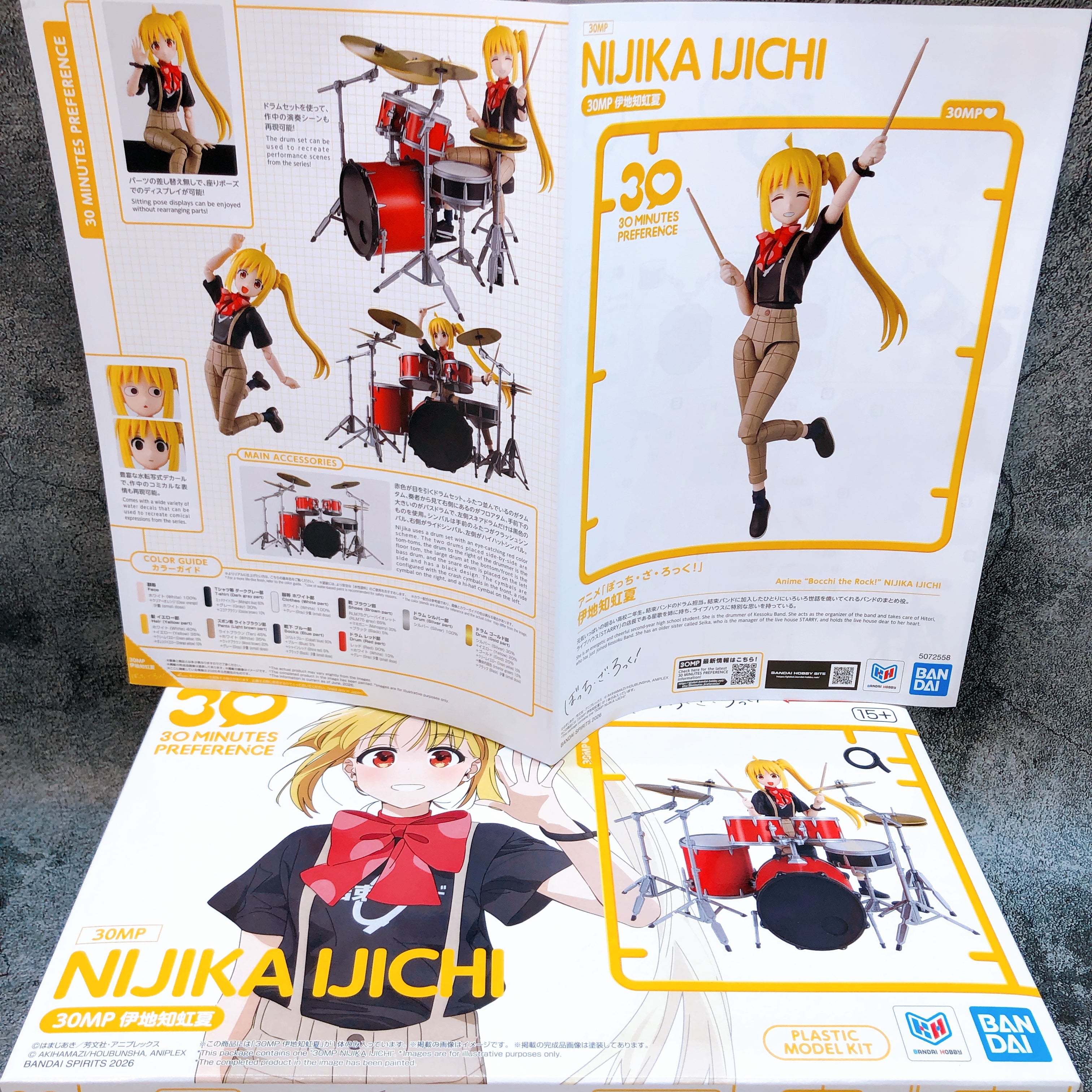30MP Nijika Ijichi Bocchi the Rock! Non Scale Model Kit Bandai Japan FASTSHIP