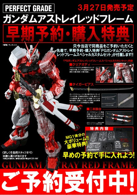 PG 1/60 Clear Body Parts for PG Gundam Astray Red Frame Bonus Model Kit Bandai