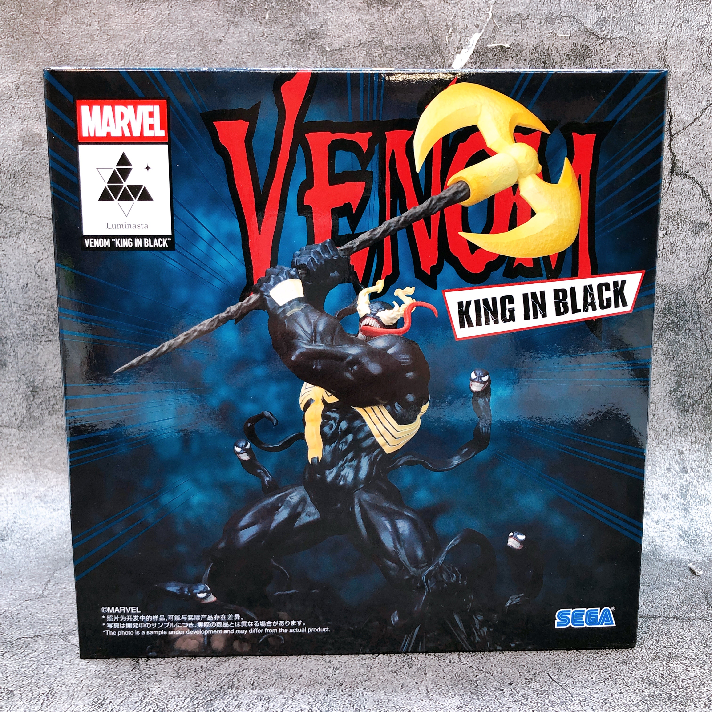 MARVEL Venom King in Black Luminasta Figure SEGA from Japan Sealed NEW FASTSHIP