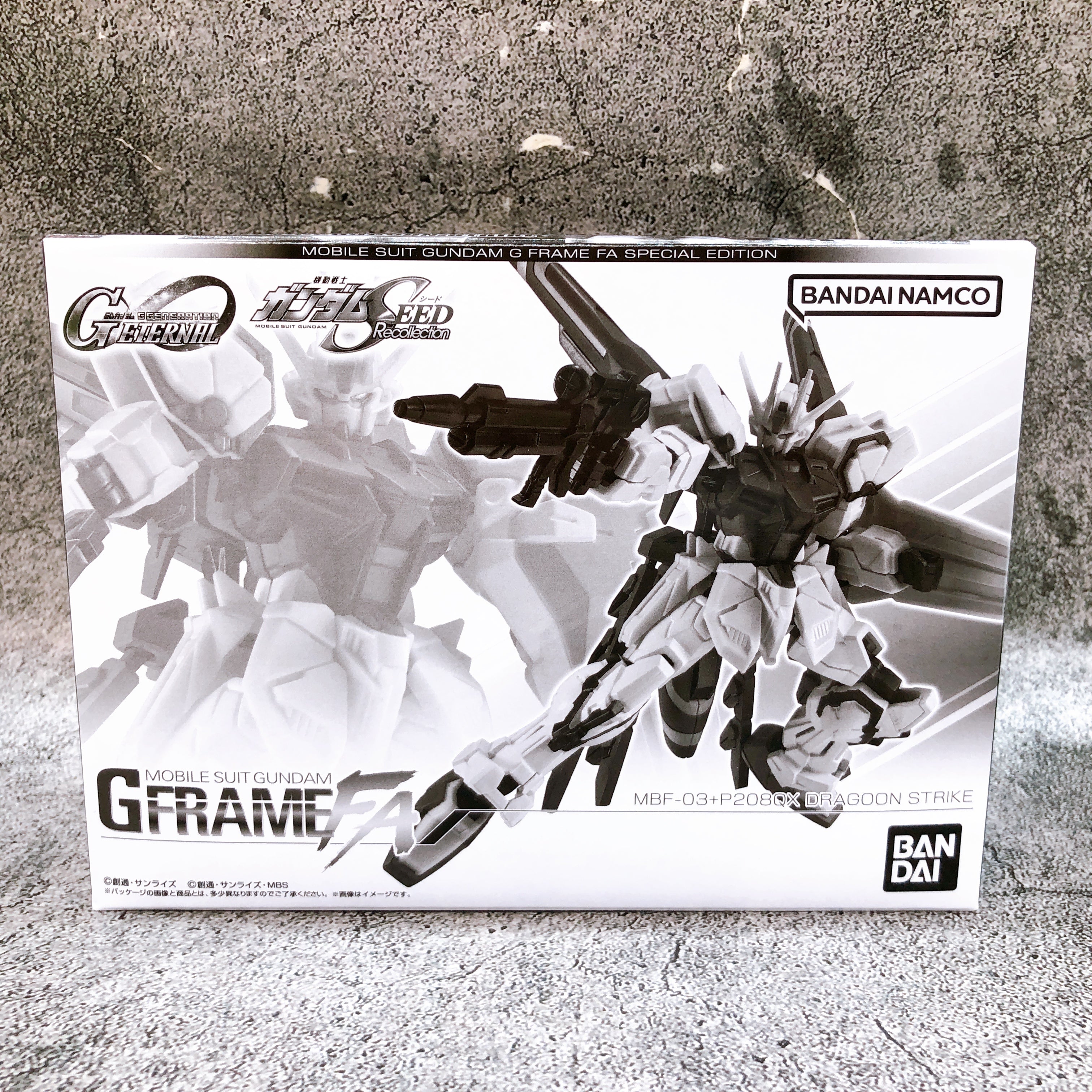 G Frame FA Dragoon Strike MBF-03 + P208QX Gundam SEED Figure Premium Bandai NEW