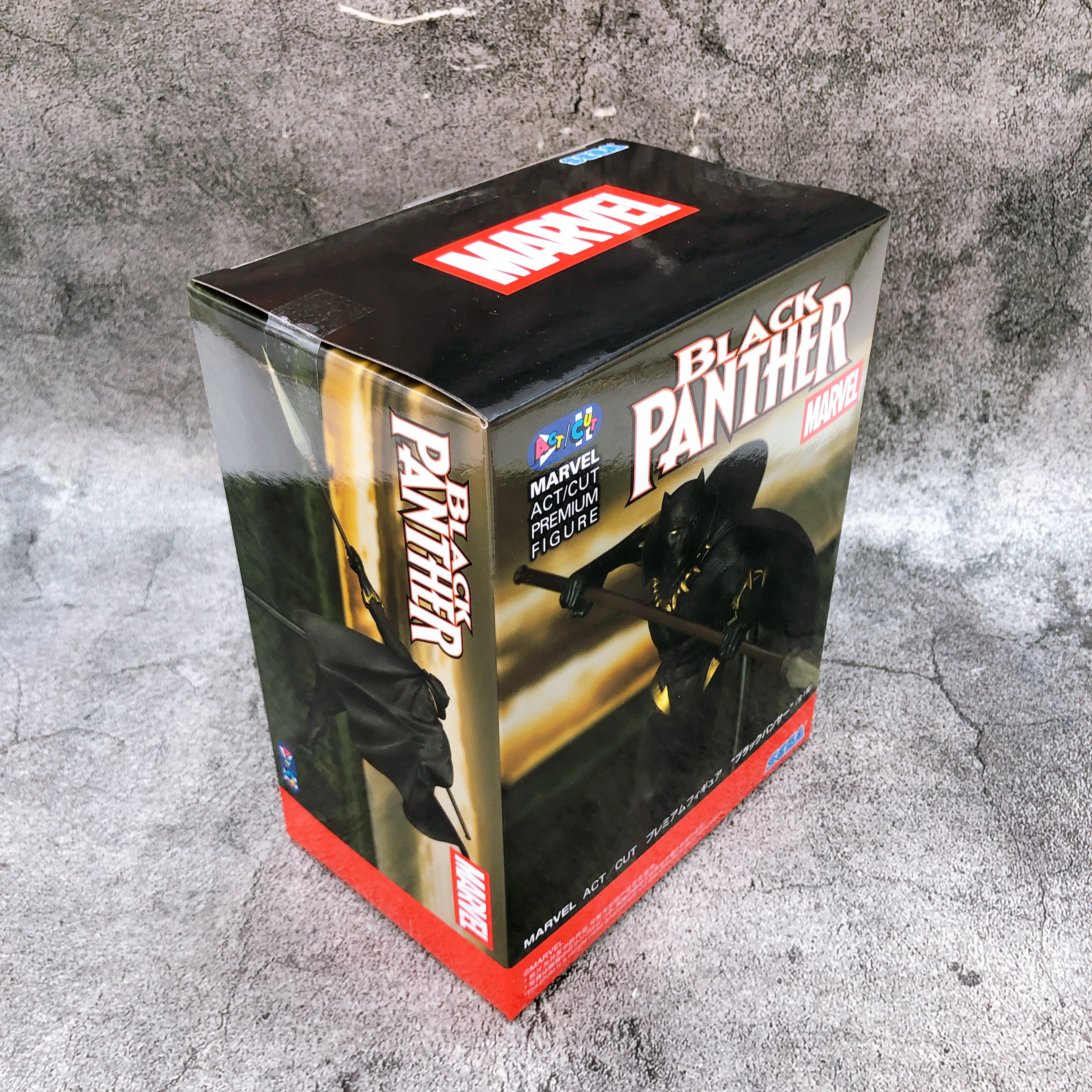 MARVEL Black Panther ACT/CUT Premium Figure SEGA Japan Sealed NEW AUTHENTIC