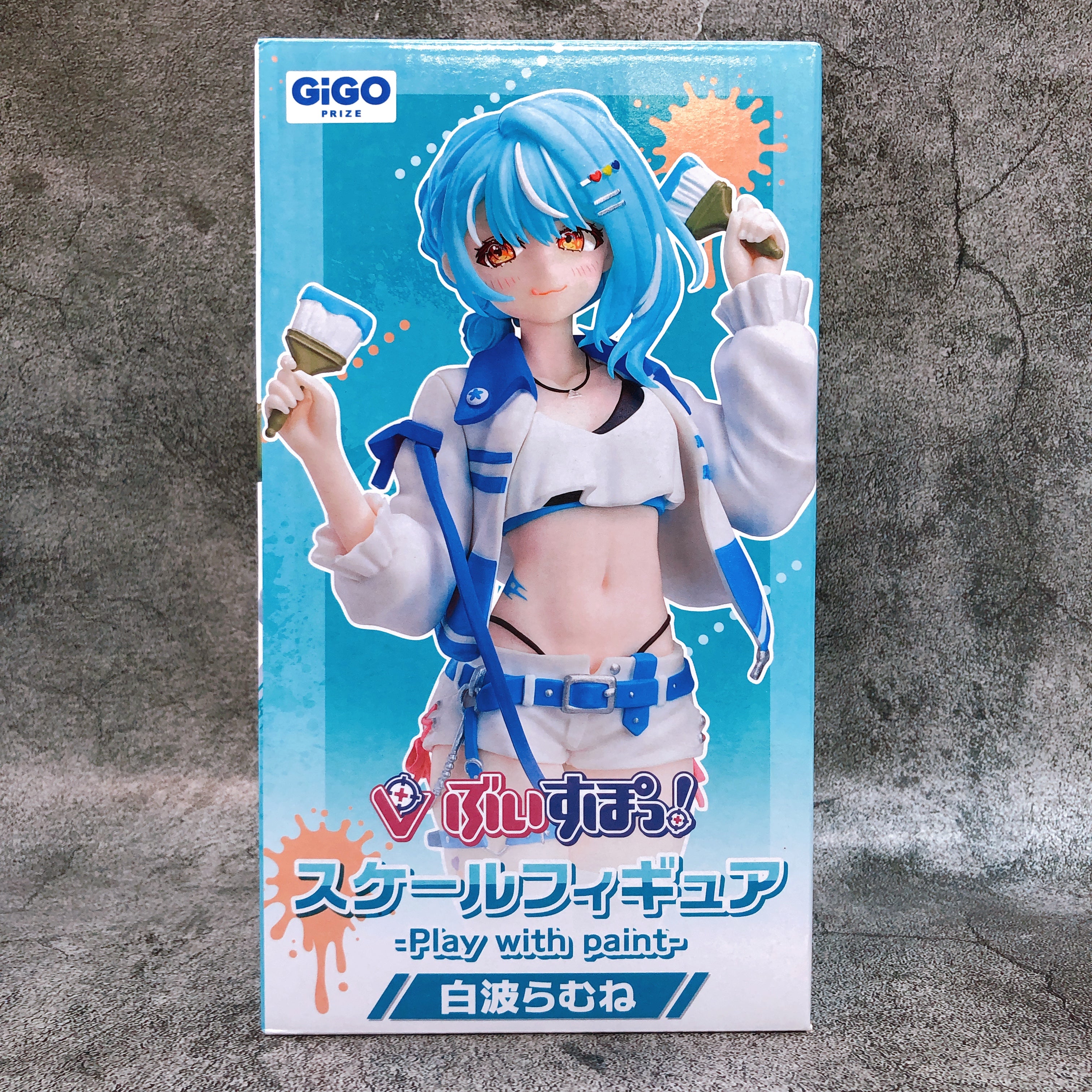 VSPO! Shiranami Ramune ScaleFigure Play with paint vol.8 Figure Fukuya Japan