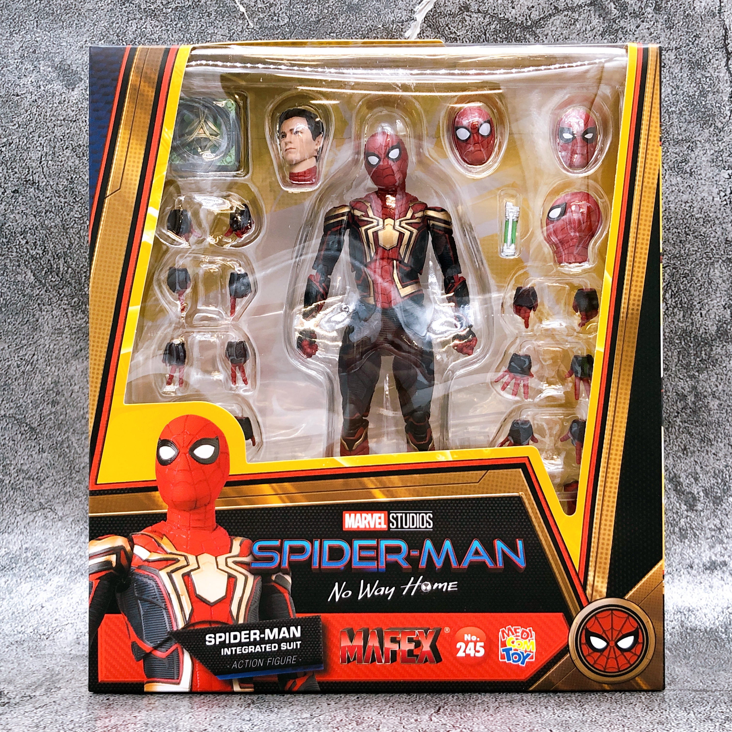 Spider-Man No Way Home INTEGRATED SUIT MAFEX 245 Medicom Toy Action Figure NEW