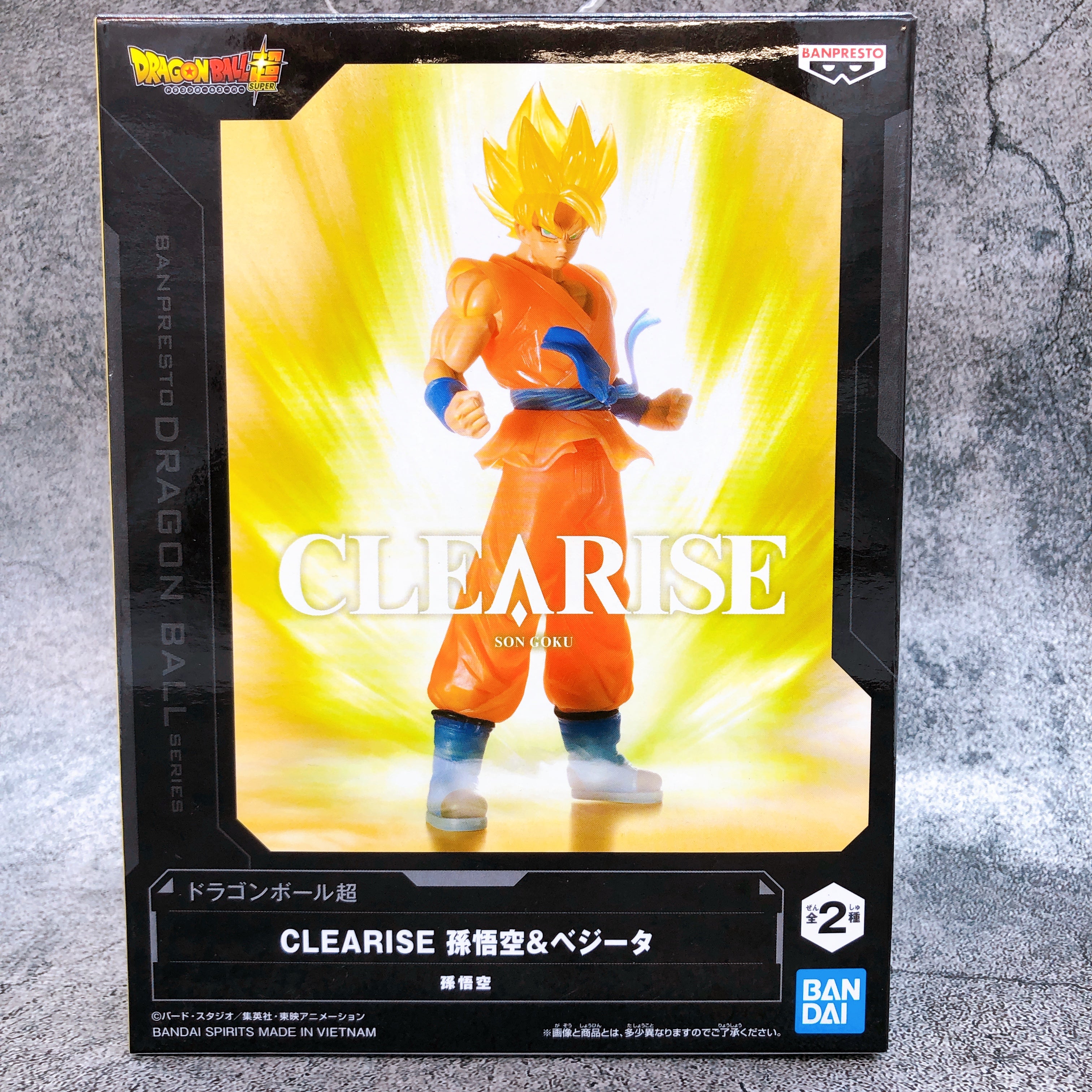 Dragon Ball Super Son Goku CLEARISE Figure BANPRESTO Japan Sealed NEW AUTHENTIC