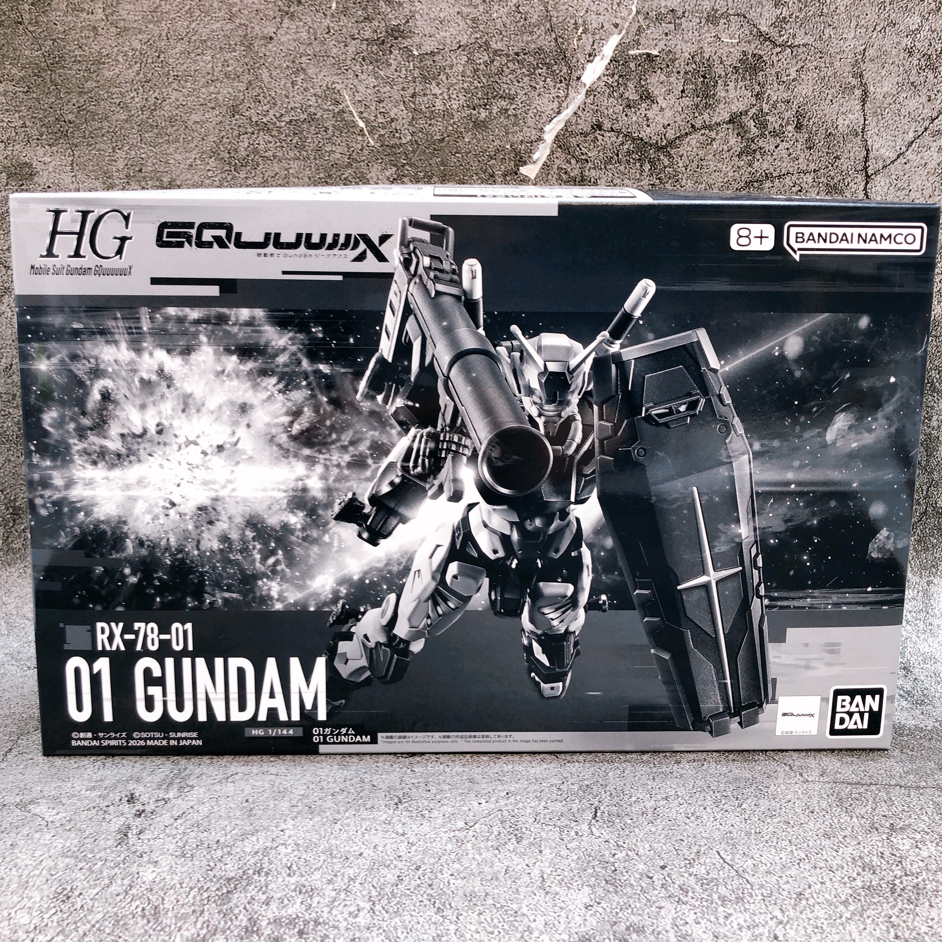 HG 1/144 01 Gundam RX-78-01 Gundam GQuuuuuuX Model Kit Premium Bandai Japan NEW