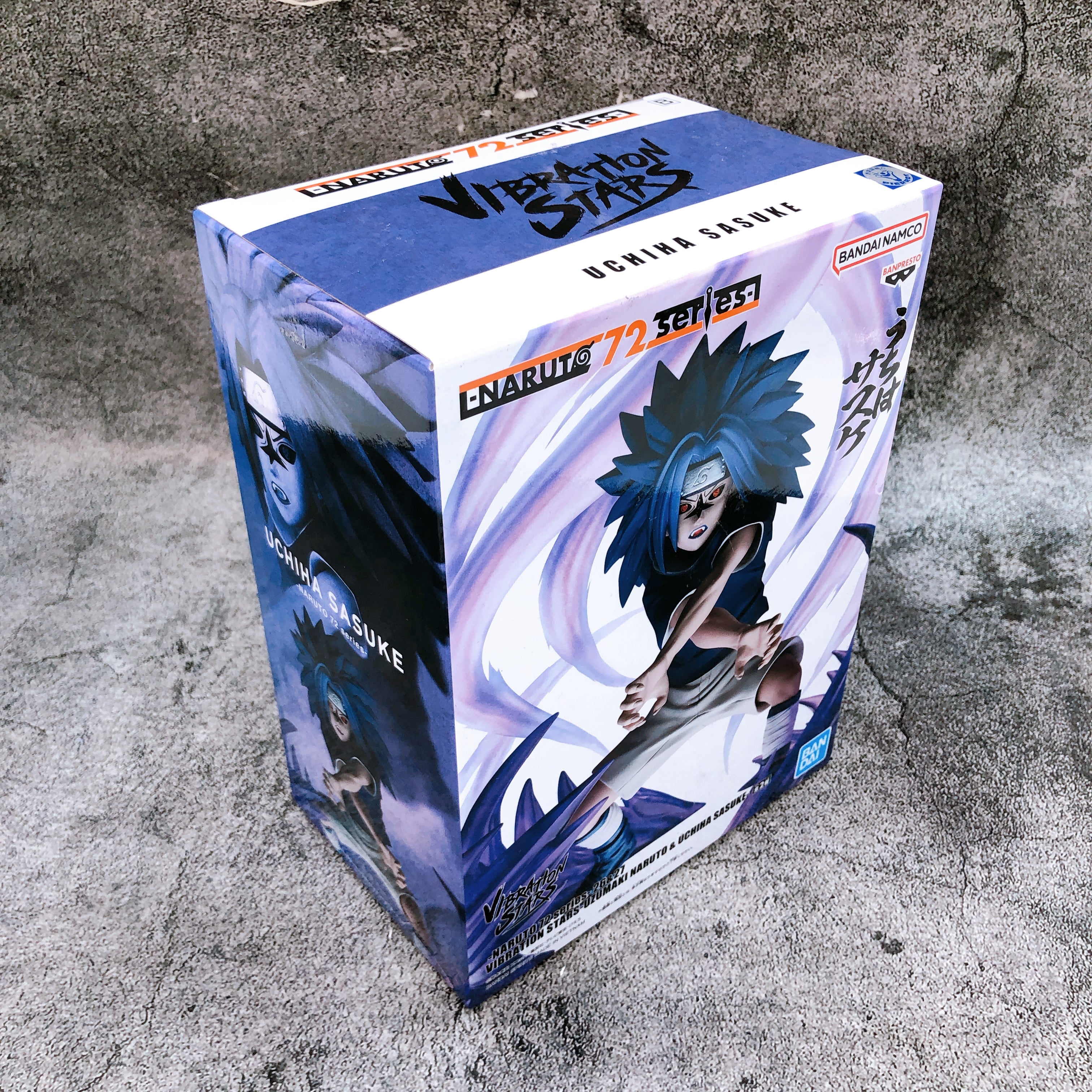 NARUTO 72 series 26 & 27 Sasuke Uchiha VIBRATION STARS Figure BANPRESTO Japan