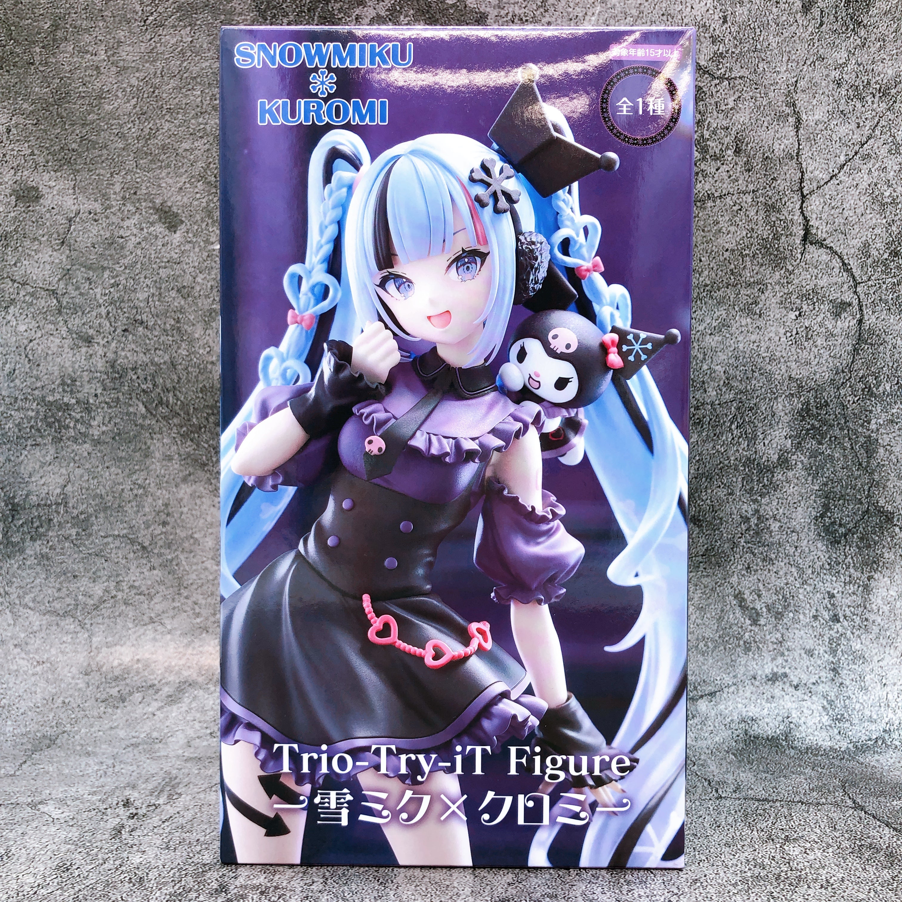 Hatsune Miku Snow Miku X Kuromi Trio-Try-iT Figure FuRyu Japan AUTHENTIC