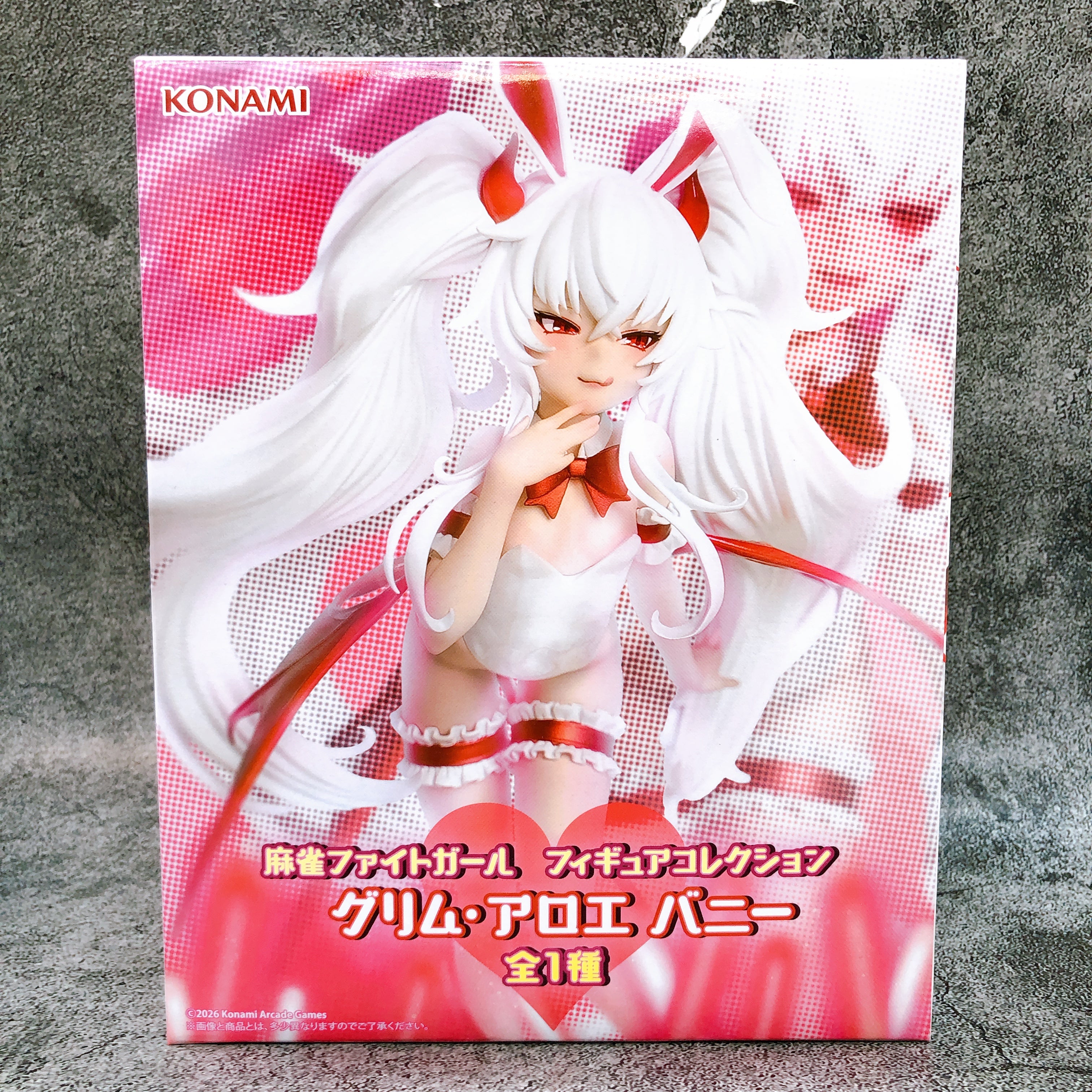 MAHJONG FIGHT GIRL Grim Aloe Bunny FigureCollection Konami Japan AUTHENTIC