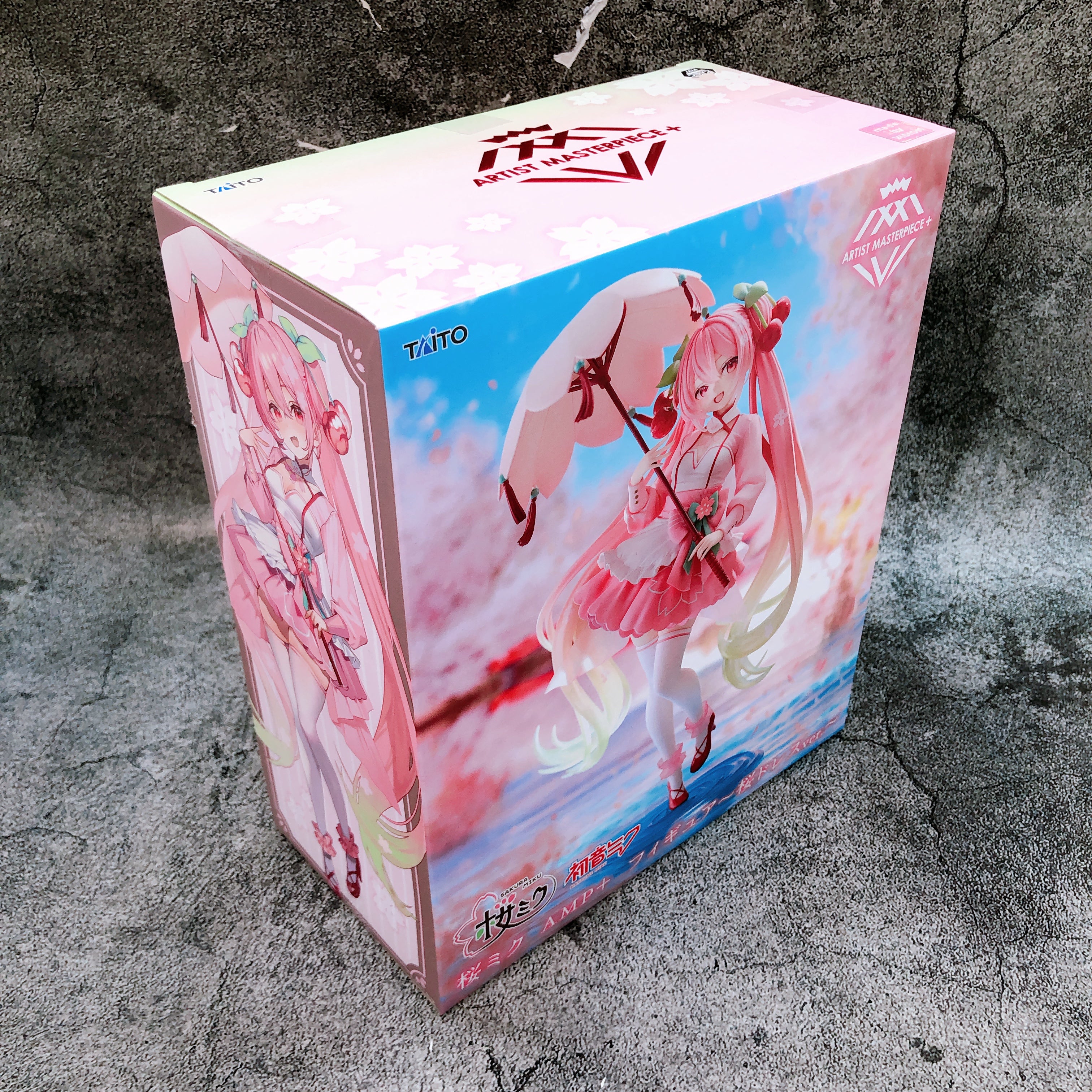 Hatsune Miku Sakura Miku AMP+Figure Sakura Dressver. Taito Japan AUTHENTIC