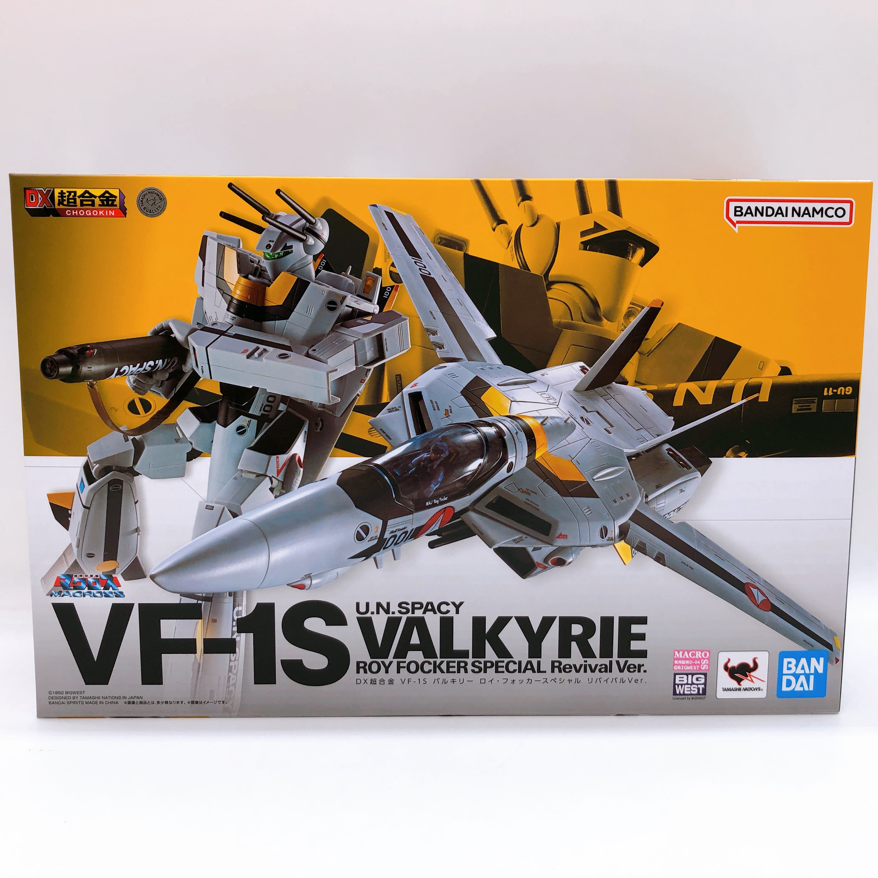 DX Chogokin Macross VF-1S Valkyrie Roy Focker Special Revival Ver. Action Figure