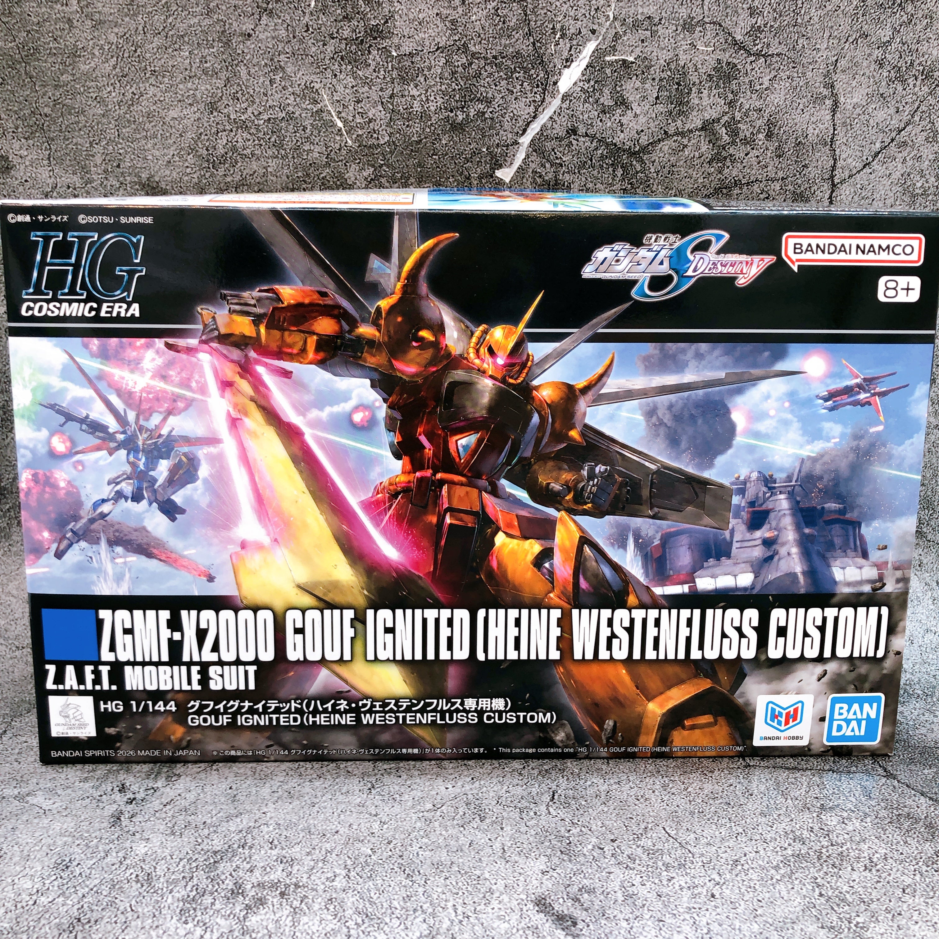 HG 1/144 Gouf Ignited Heine Westenfluss Custom Model Kit 15+ Bandai Japan NEW