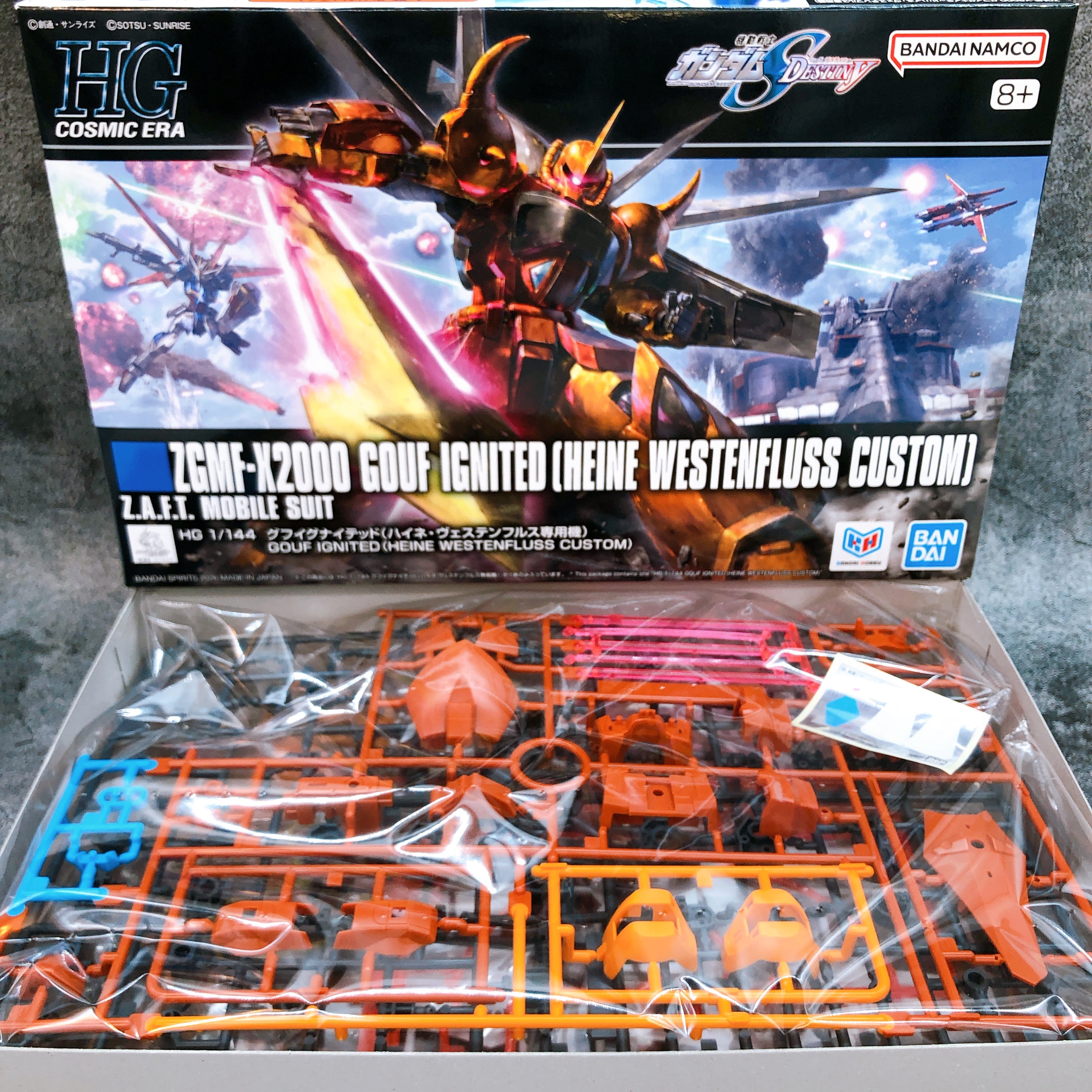 HG 1/144 Gouf Ignited Heine Westenfluss Custom Model Kit 15+ Bandai Japan NEW