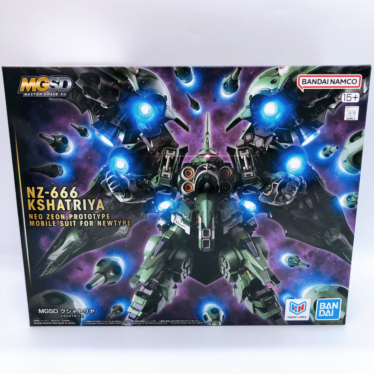 MGSD Kshatriya NZ-666 Gundam Unicorn Gunpla Model Kit 15+ Bandai Japan FASTSHIP