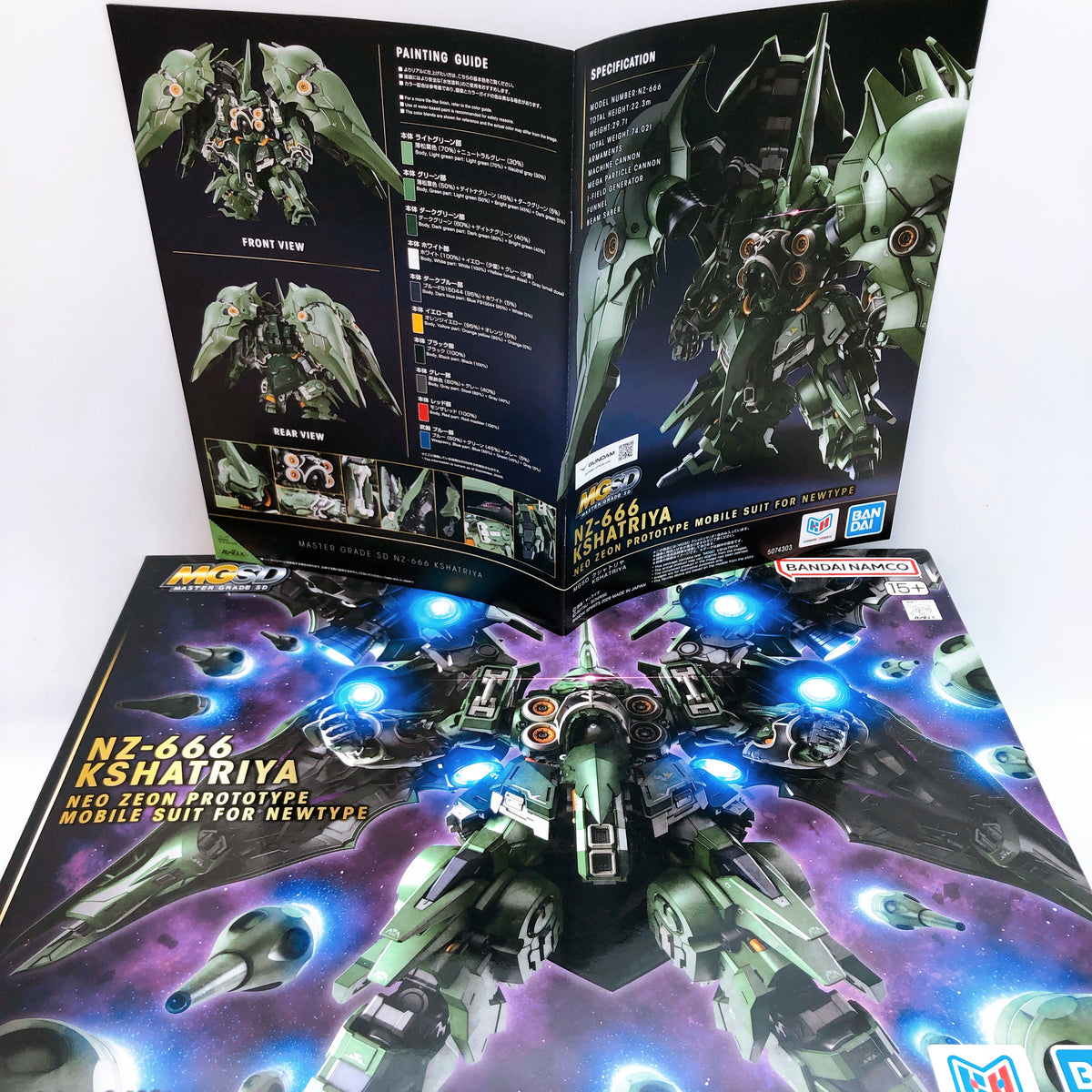 MGSD Kshatriya NZ-666 Gundam Unicorn Gunpla Model Kit 15+ Bandai Japan FASTSHIP
