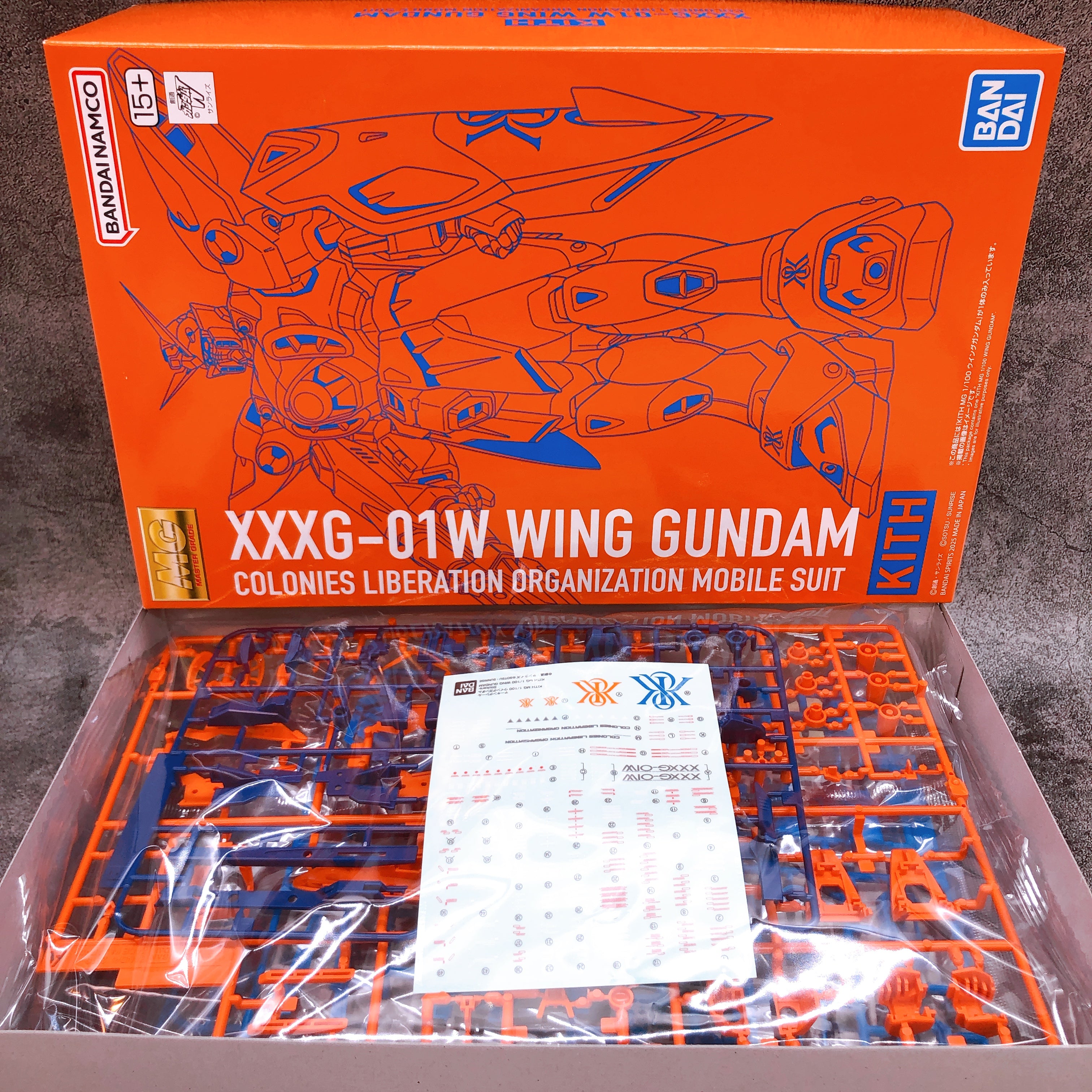 MG 1/100 Wing Gundam Kith Collaboration Limited Model Kit Bandai Japan FASTSHIP