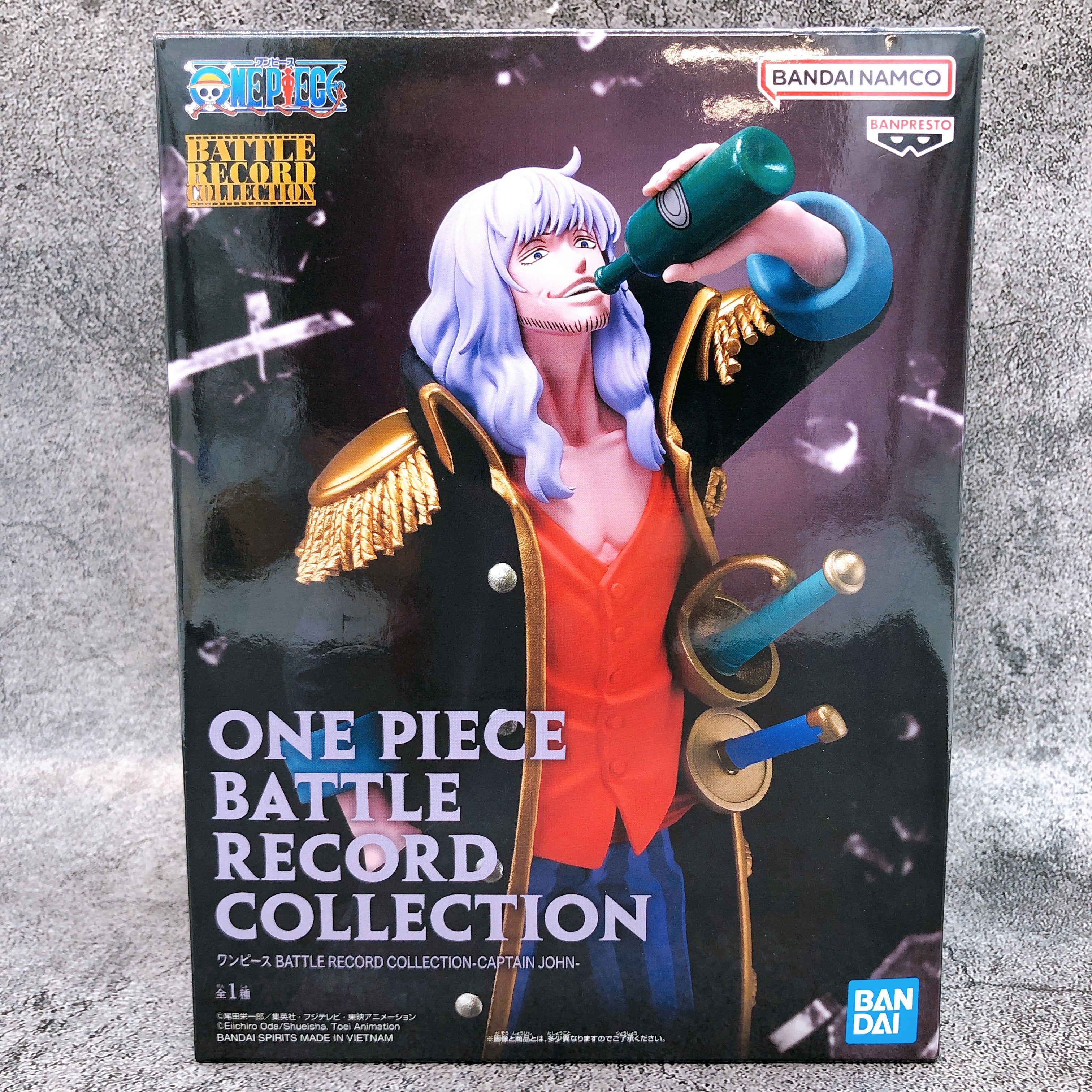 One Piece Captain John BATTLE RECORD COLLECTION BANPRESTO Japan AUTHENTIC NEW