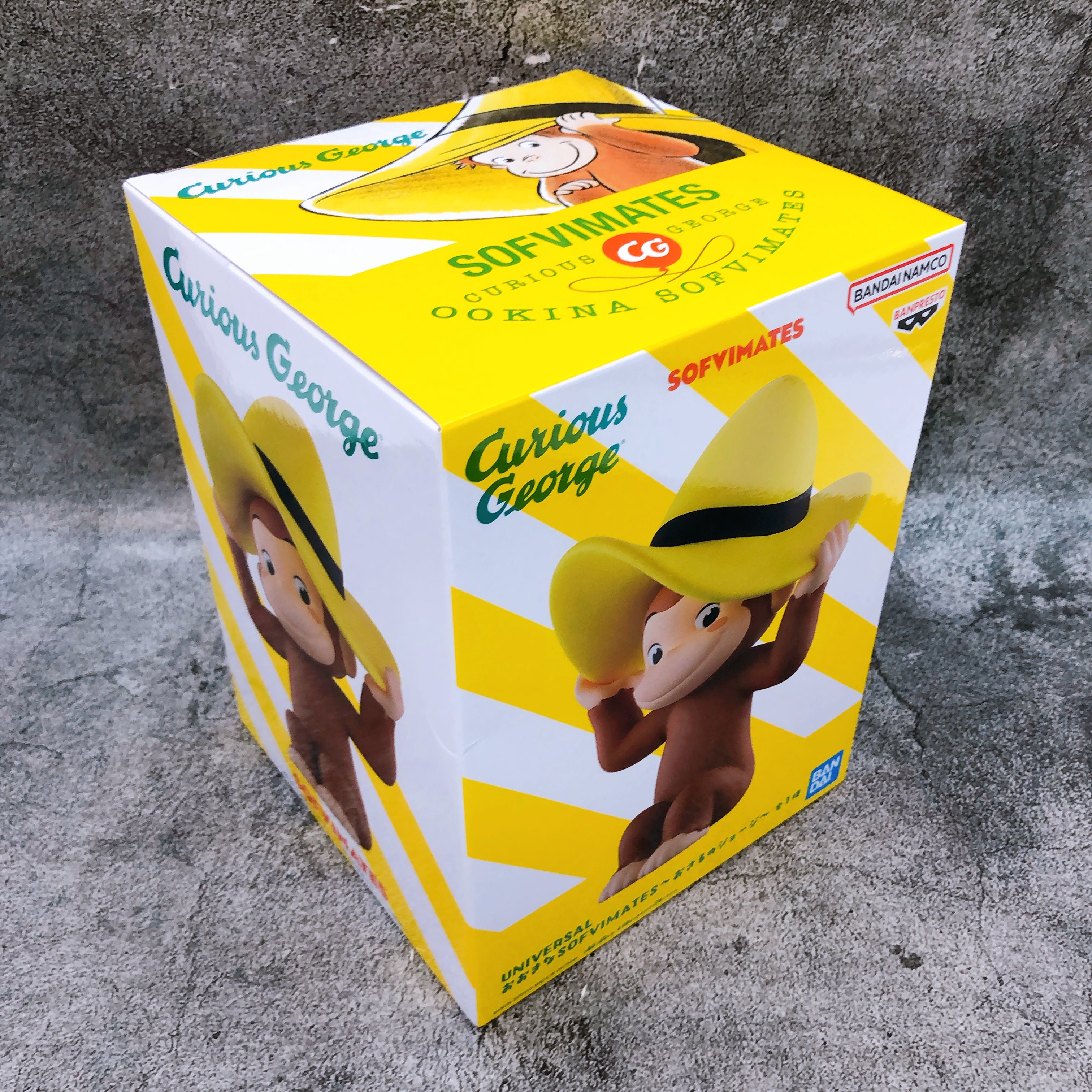 Curious George BIG SOFVIMATES Figure BANPRESTO Japan AUTHENTIC FASTSHIP Sealed