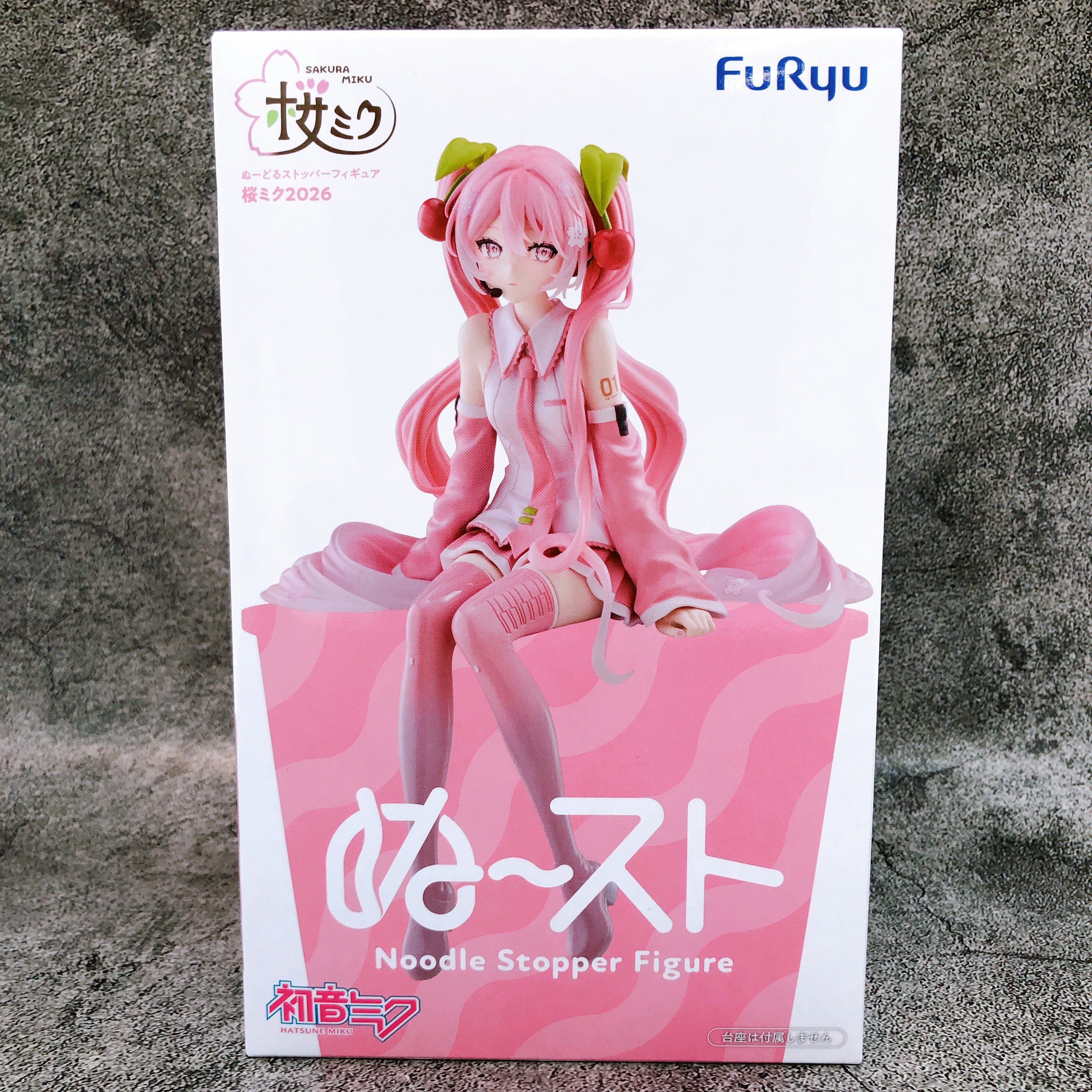Hatsune Miku Sakura Miku 2026 Noodle Stopper Figure FuRyu japan AUTHENTIC Sealed