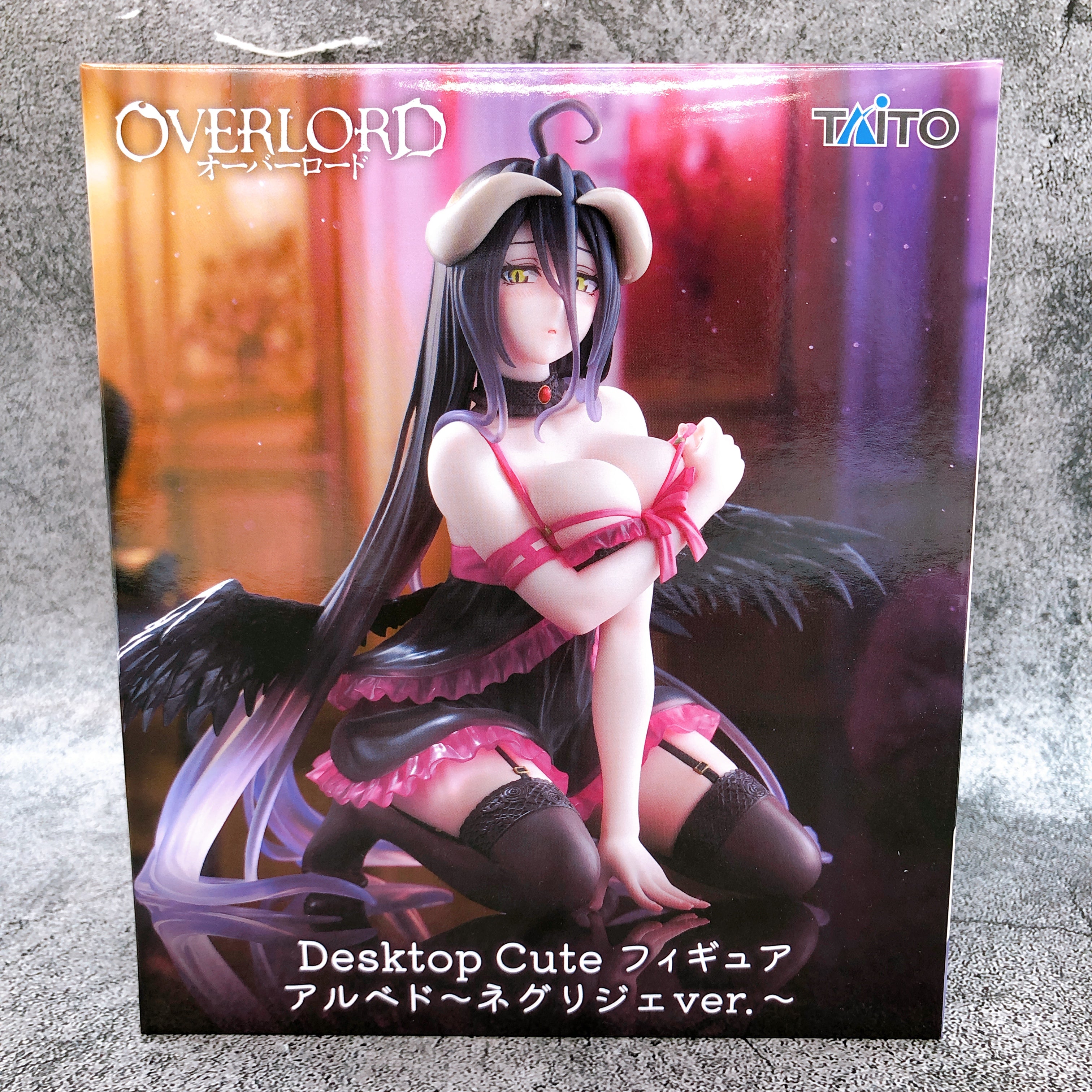 Overlord Albedo Negligee Ver. Desktop Cute Figure Taito Japan AUTHENTIC FASTSHIP