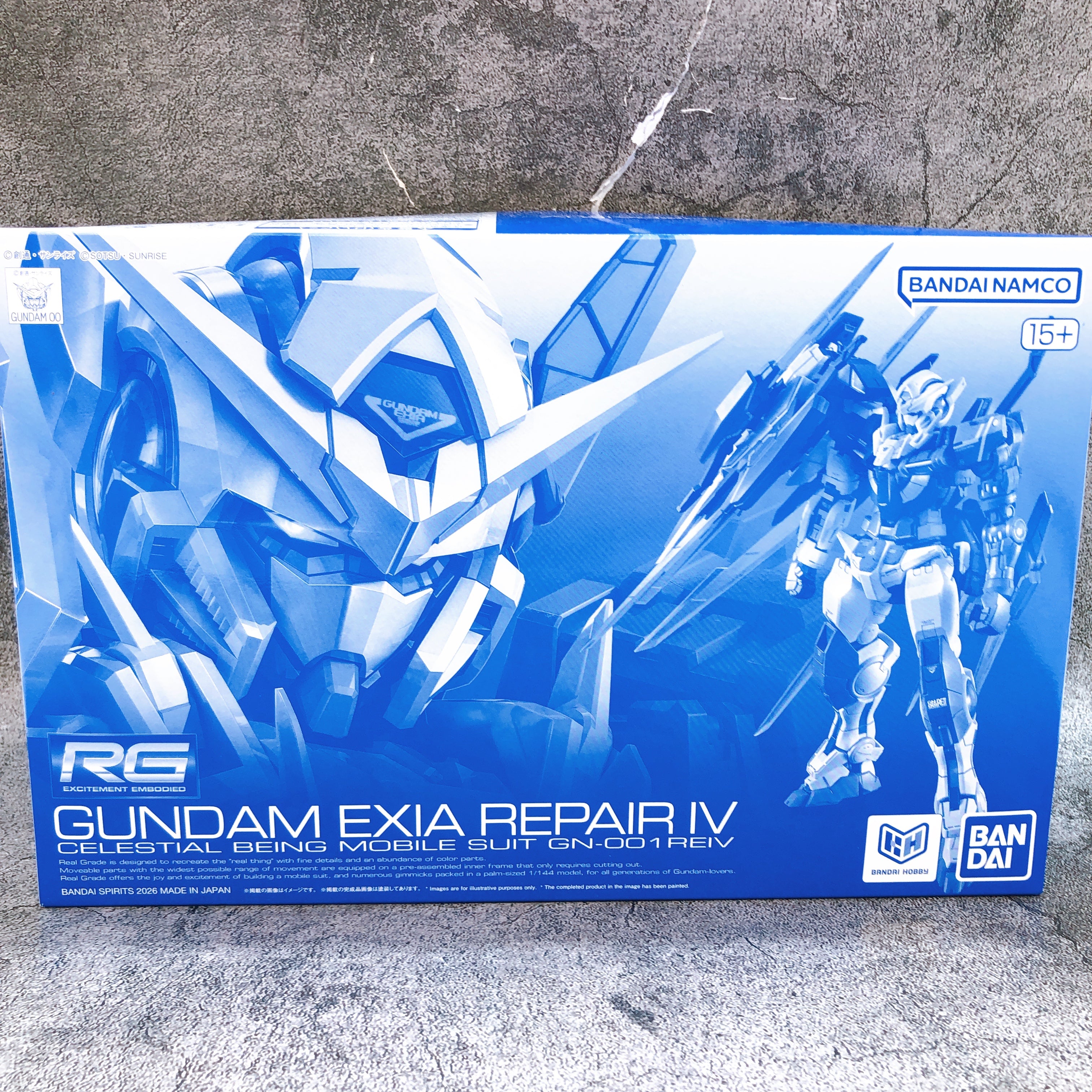 RG 1/144 Gundam Exia Repair IV GN-001REIV Model Kit Premium Bandai Japan NEW