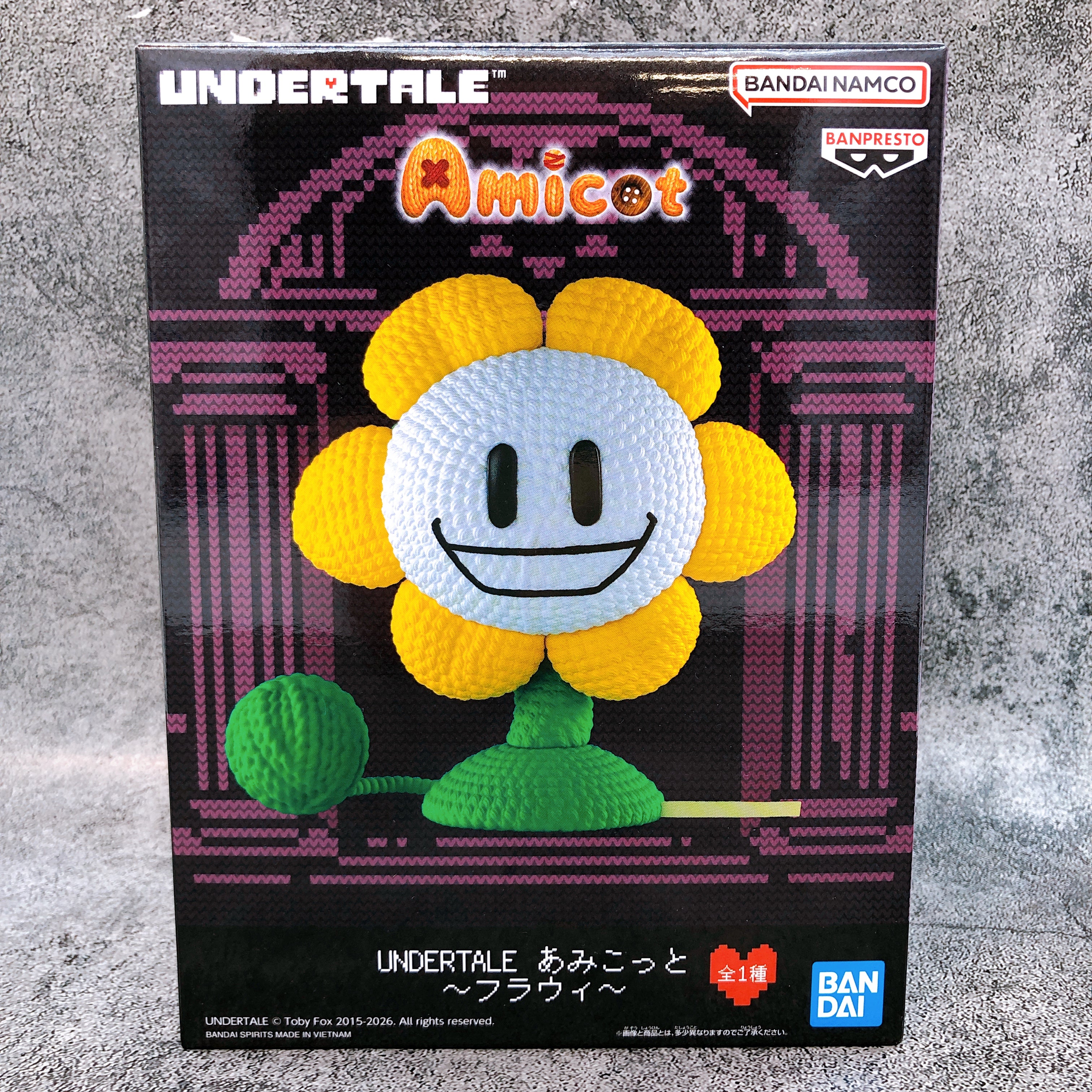 UNDERTALE Flowey Amicot BANPRESTO Japan AUTHENTIC FASTSHIP Sealed NEW 15+