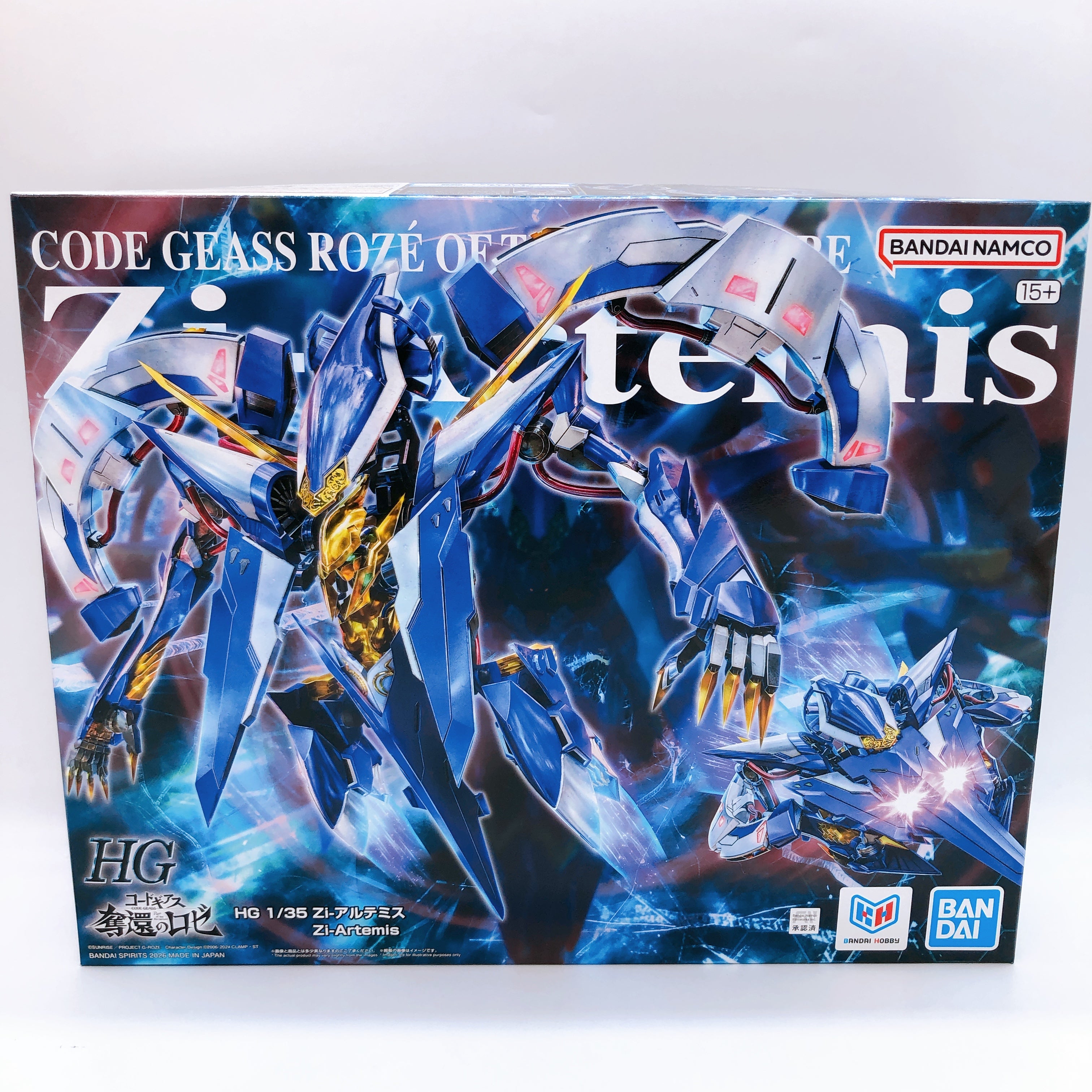 HG 1/35 Zi-Artemis Code Geass Roze of the Recapture Model Kit 15+ Premium Bandai